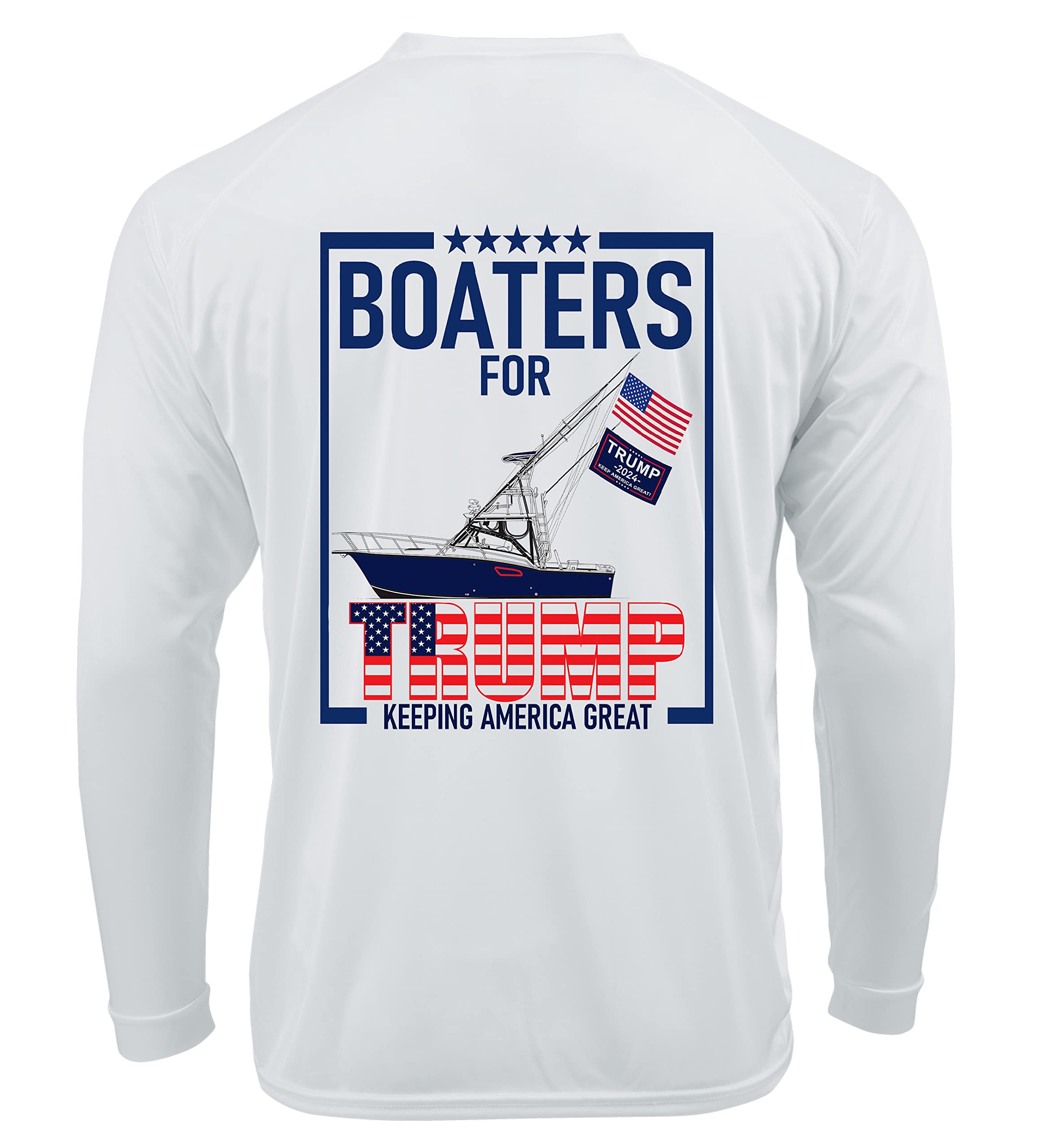Boaters for Trump47 Sportfish Keeping America Great 45-47 MAGA 2024 President Dri-fit UPF 50 Performance T-Shirt