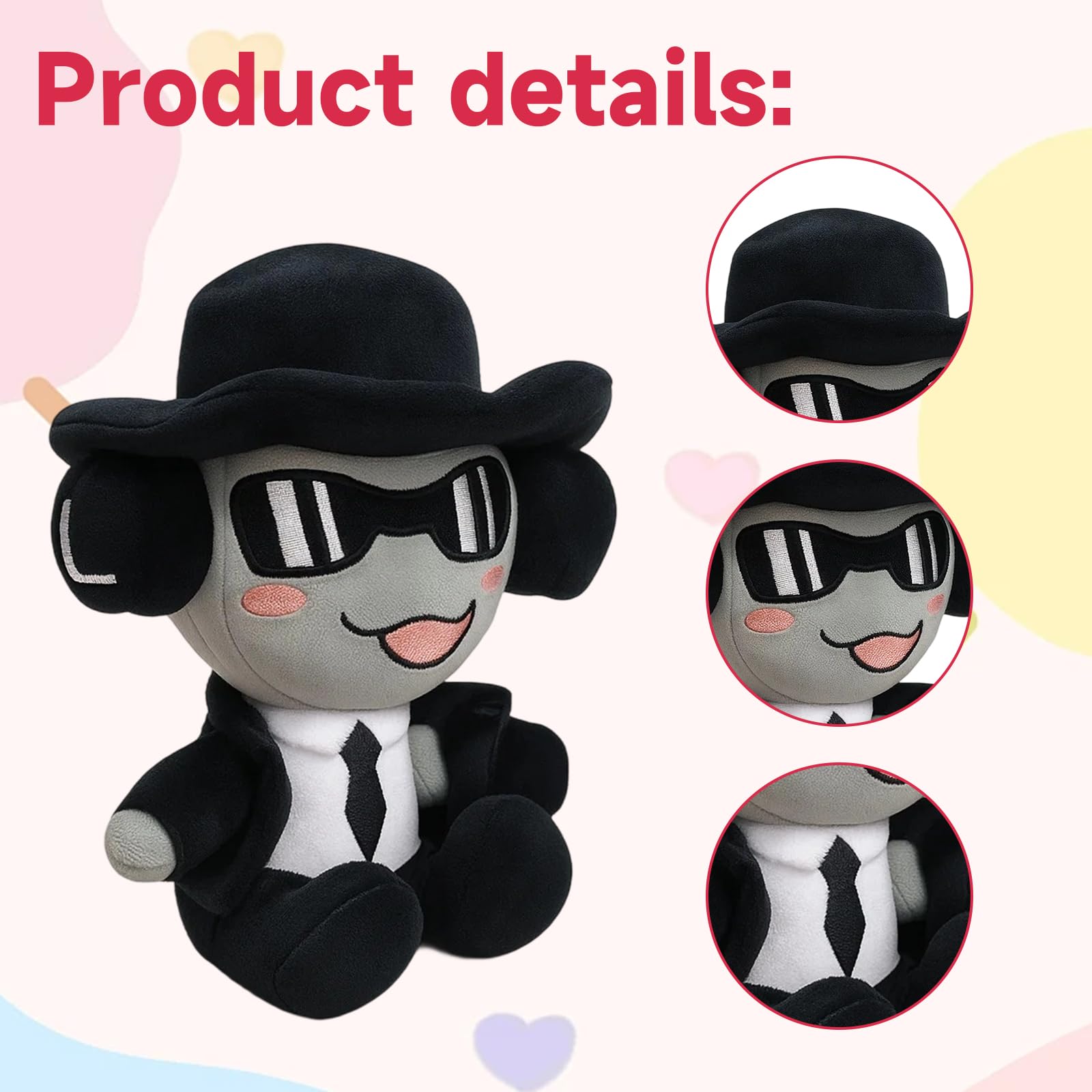 chance plush, Forsaken Plush Toy, Cute Roblox Plush for Collectors and Kids for birthdays Halloween, and Christmas - Image 3