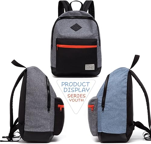 Miniatura 5 de xufei Mochila escolar unisex mochila preescolar clásica para niño y niña, GrisNegro, Mochila clásica para niños