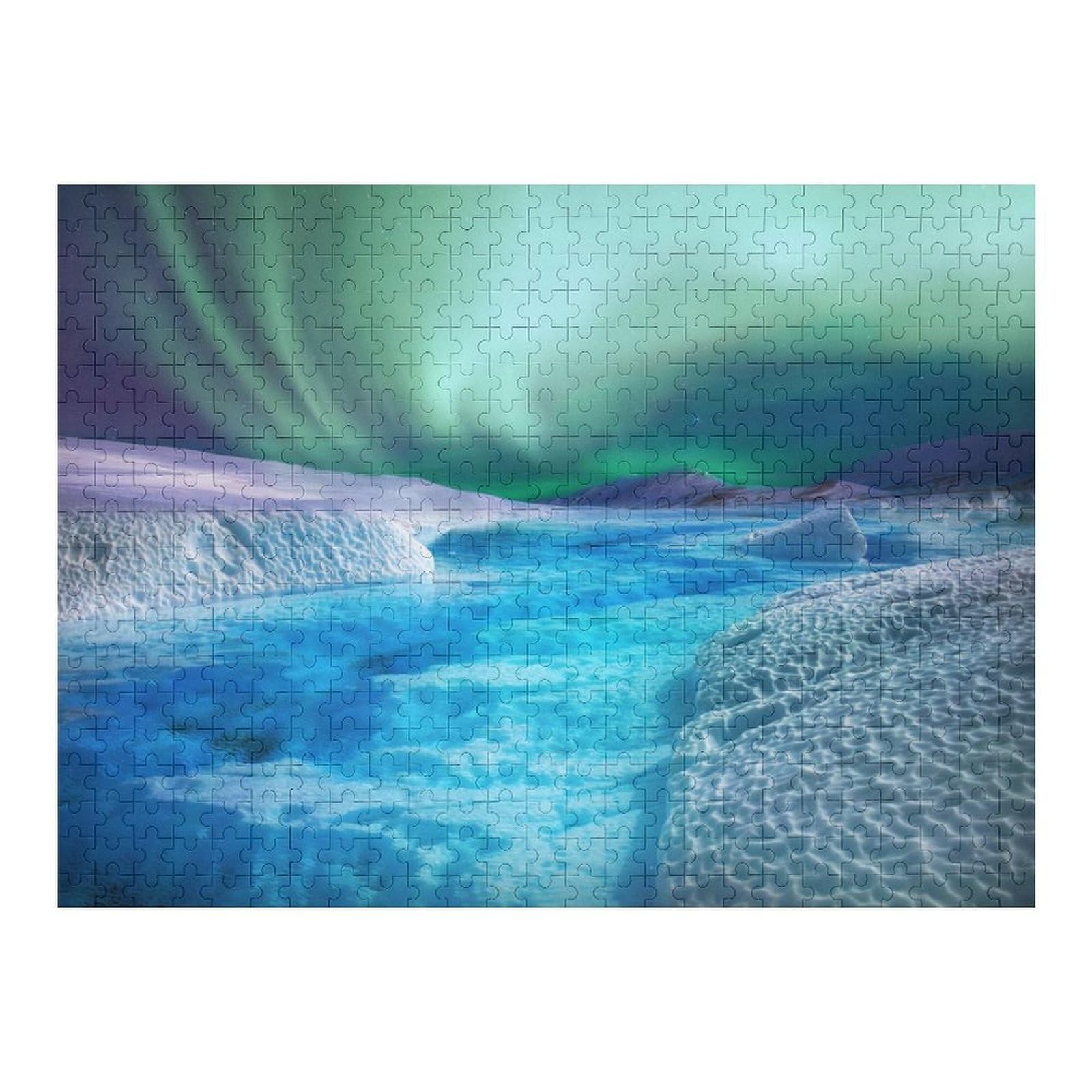 1000pcs(52x38cm) Jigsaw Puzzles for Teenagerss Nature Aurora Borealis Adult Jigsaw Puzzle Family Games Difficult Challenge Christmas Birthday Gifts 1000pcs(52x38cm) — image 1