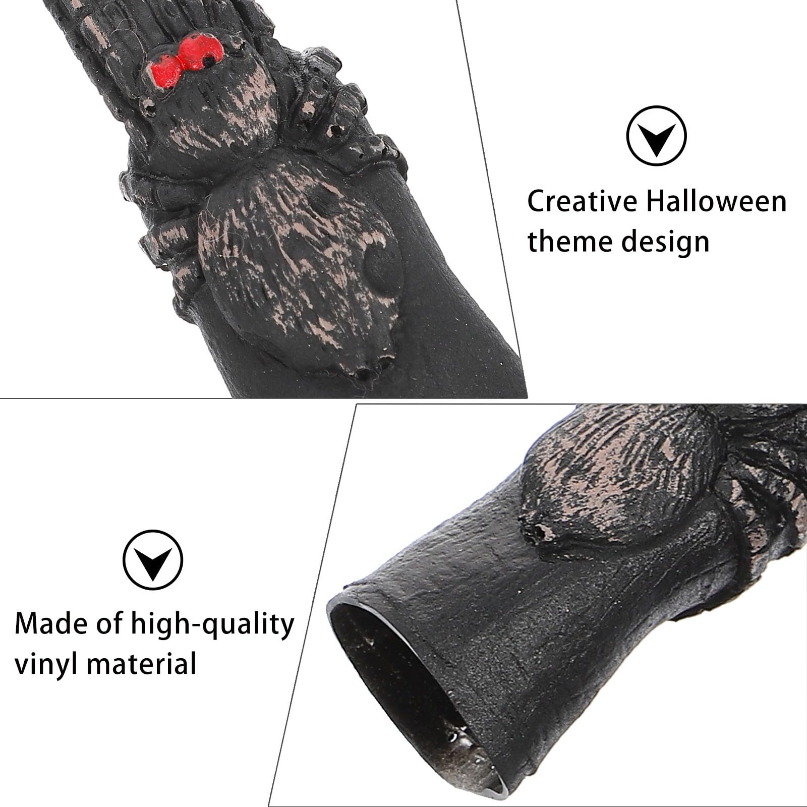 Abaodam 80 Pezzi Set di Unghie Finte in Vinile per Halloween Artigli Spaventosi, Leggere e Facili da Indossare, Perfette per Feste a Tema Horror e Cosplay