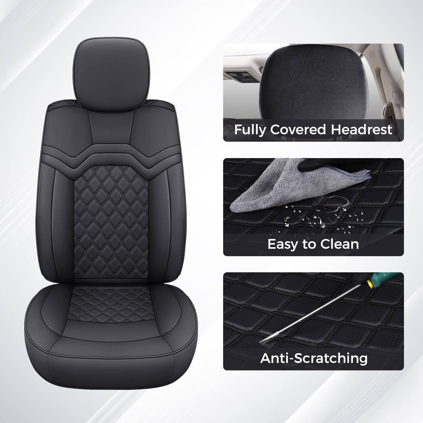 Snapklik.com : Huidasource Ram Seat Covers Full Set, Ram 1500 Truck ...