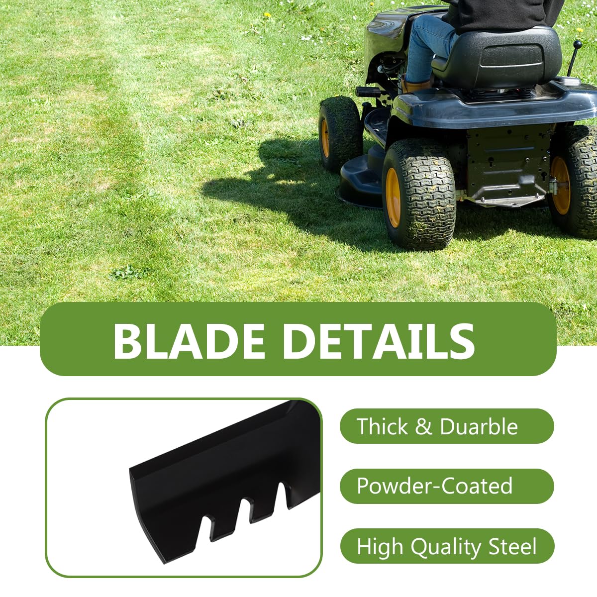 04771200 Gator - Cuchillas de mantillo para cortacésped Ariens IKON X, IKON XL Gravely ZT X y XL Series de 52 pulgadas, hoja resistente que sustituye a 00450300 70716200, paquete de 3