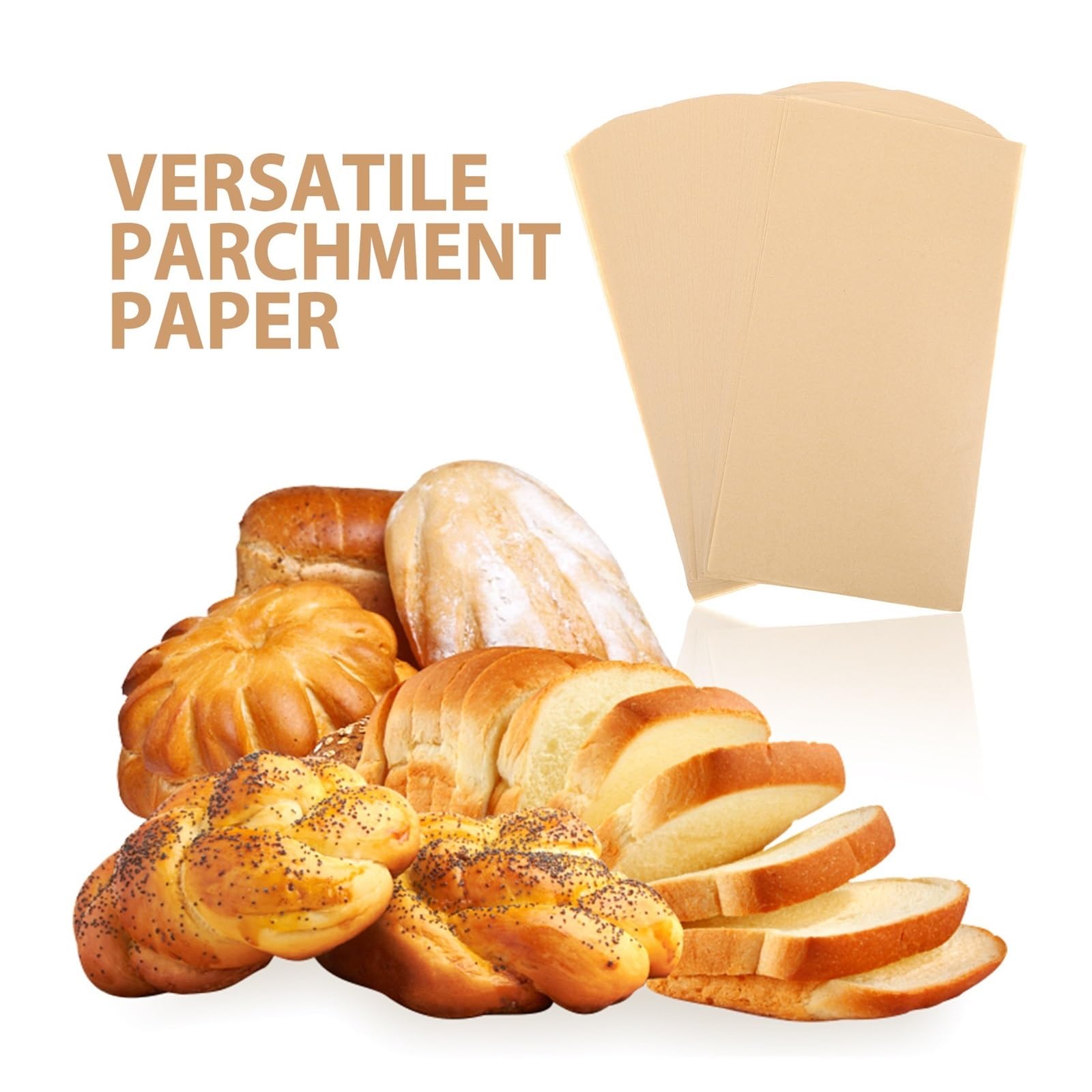 Feuilles de papier sulfurisé, doublure antiadhésive 34x17.8cm, 300 feuilles