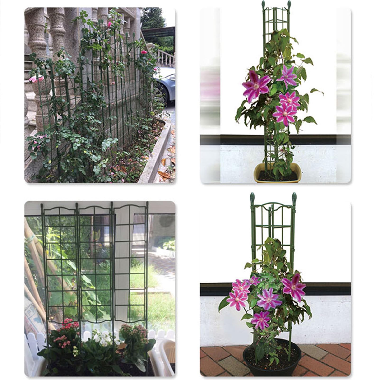 Garden Trellis Network, Trellis per Arrampicata sul Giardinaggio Interno ed Esterno Varie Combinazioni Adatte a Sostegno di Piante da Arrampicata all'aperto, Rose, Verdure, Viti, Fiori