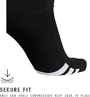 Vista 3 de adidas Rivalry Soccer 2.0 OTC, Workout Compression Socks-Over The Calf Negro/Blanco