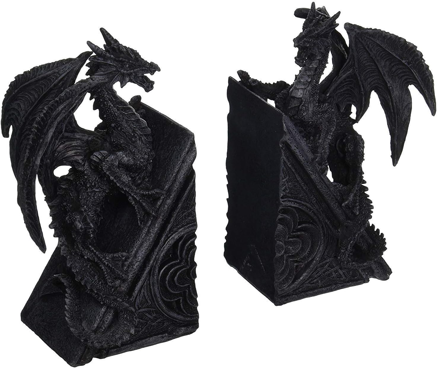 Bellaa Gothic Dragon Stone Finish Medieval Bookends