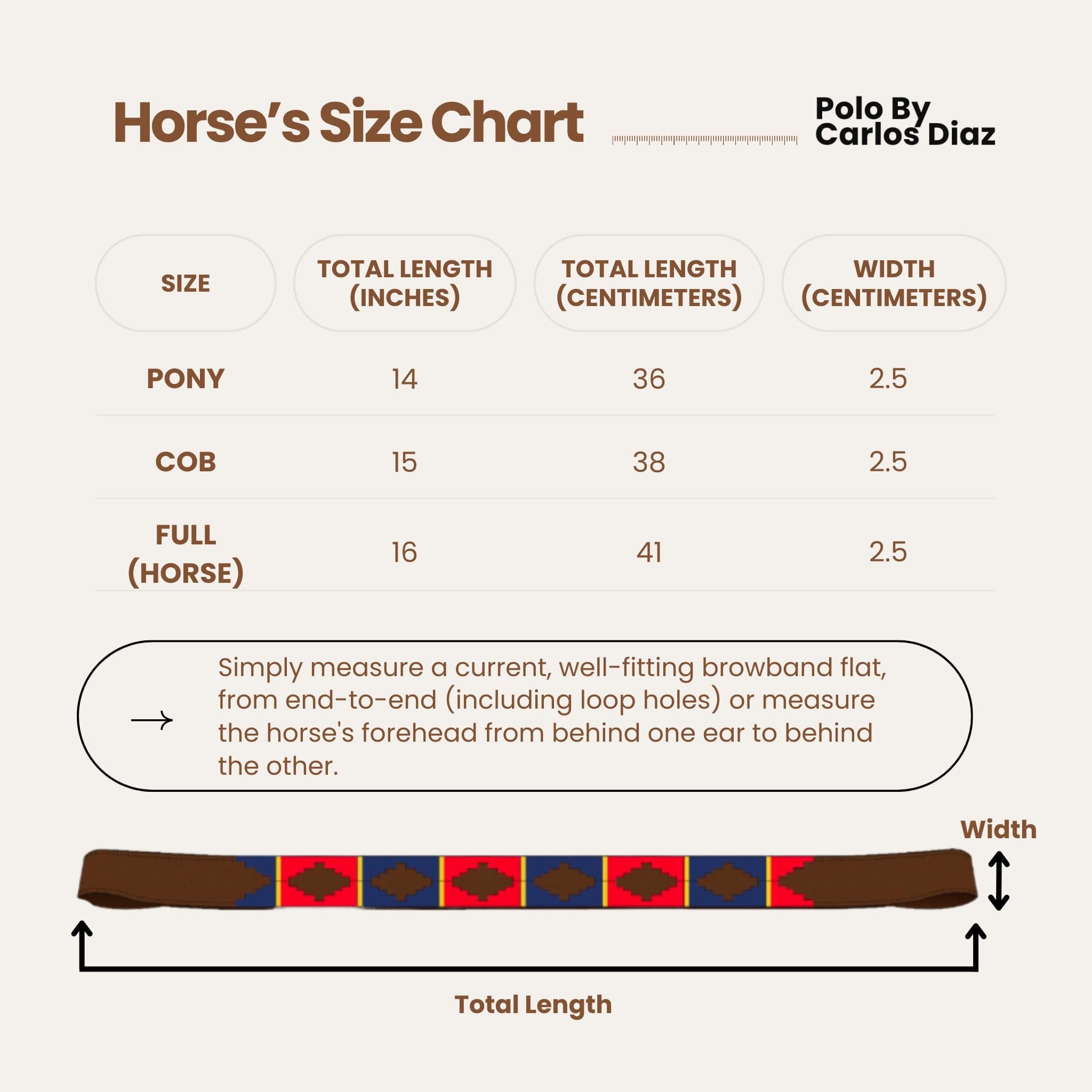CARLOS DIAZ Designer Bridle Bande en Cuir Véritable Ciré Brodé pour Cheval (Plein (Cheval) 16 Pouces)