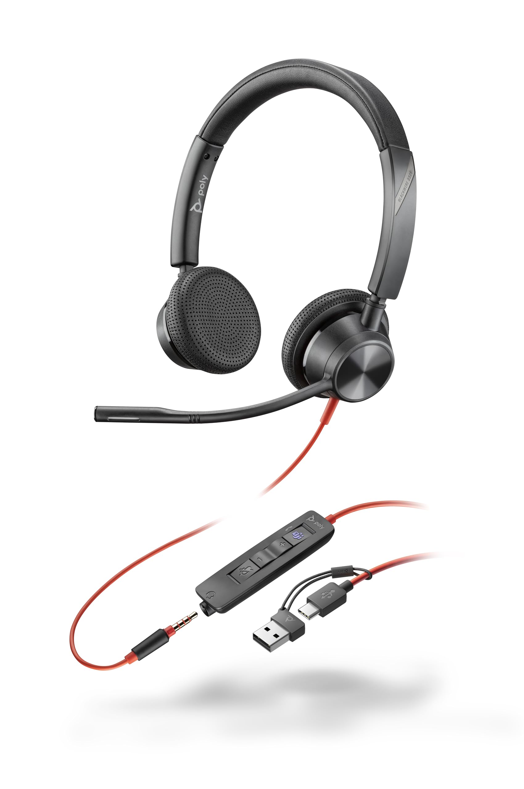 Poly Headset Blackwire C3325 Teams USB-A/C etail