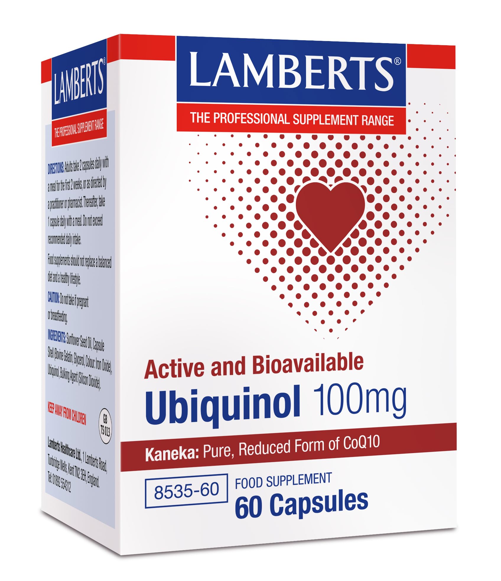 LAMBERTS ubiquinol 60cap do codziennego stosowania 100mg