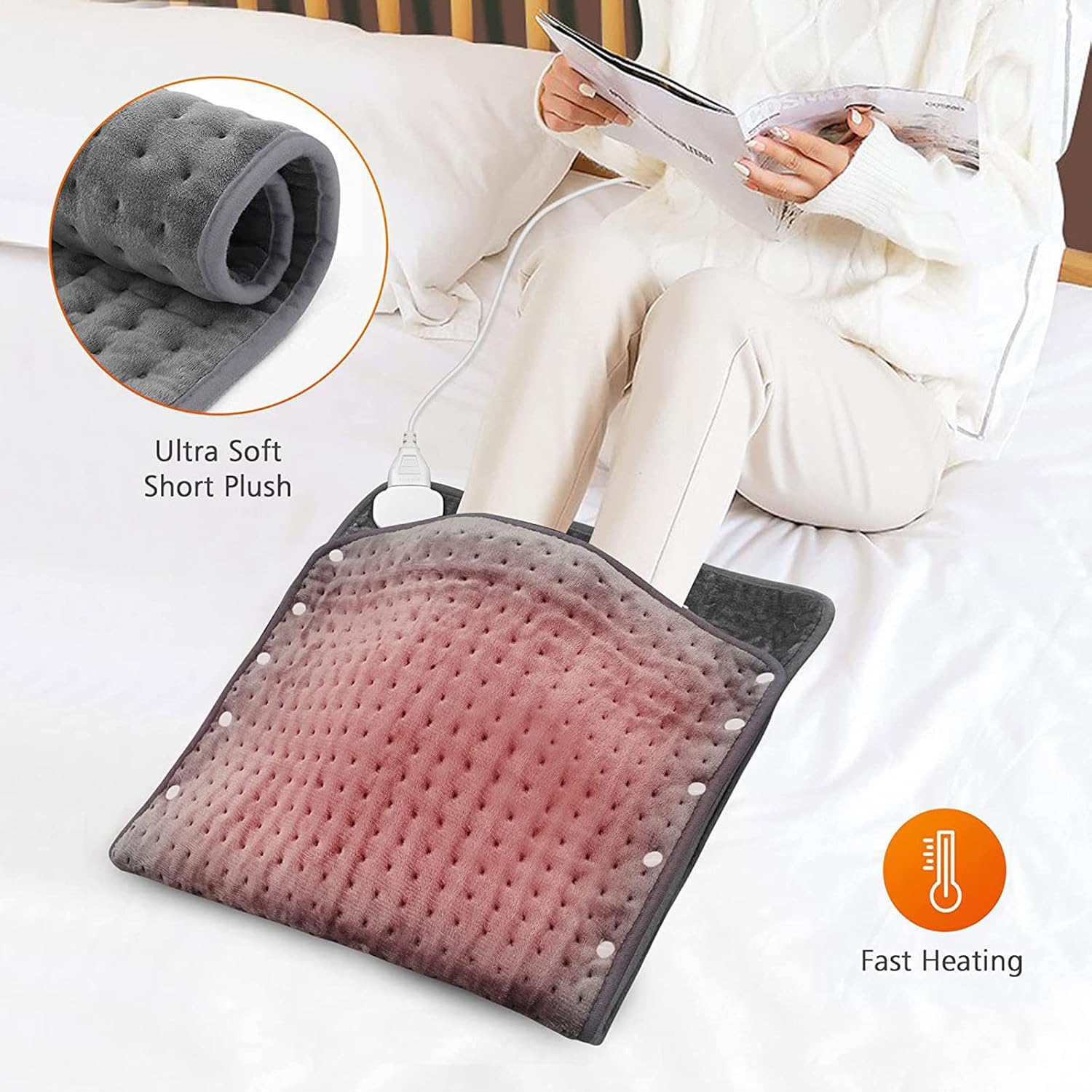 Review FUDAO Electric Blanket Foot Warmer Warm Body 3 Kinds of Timers