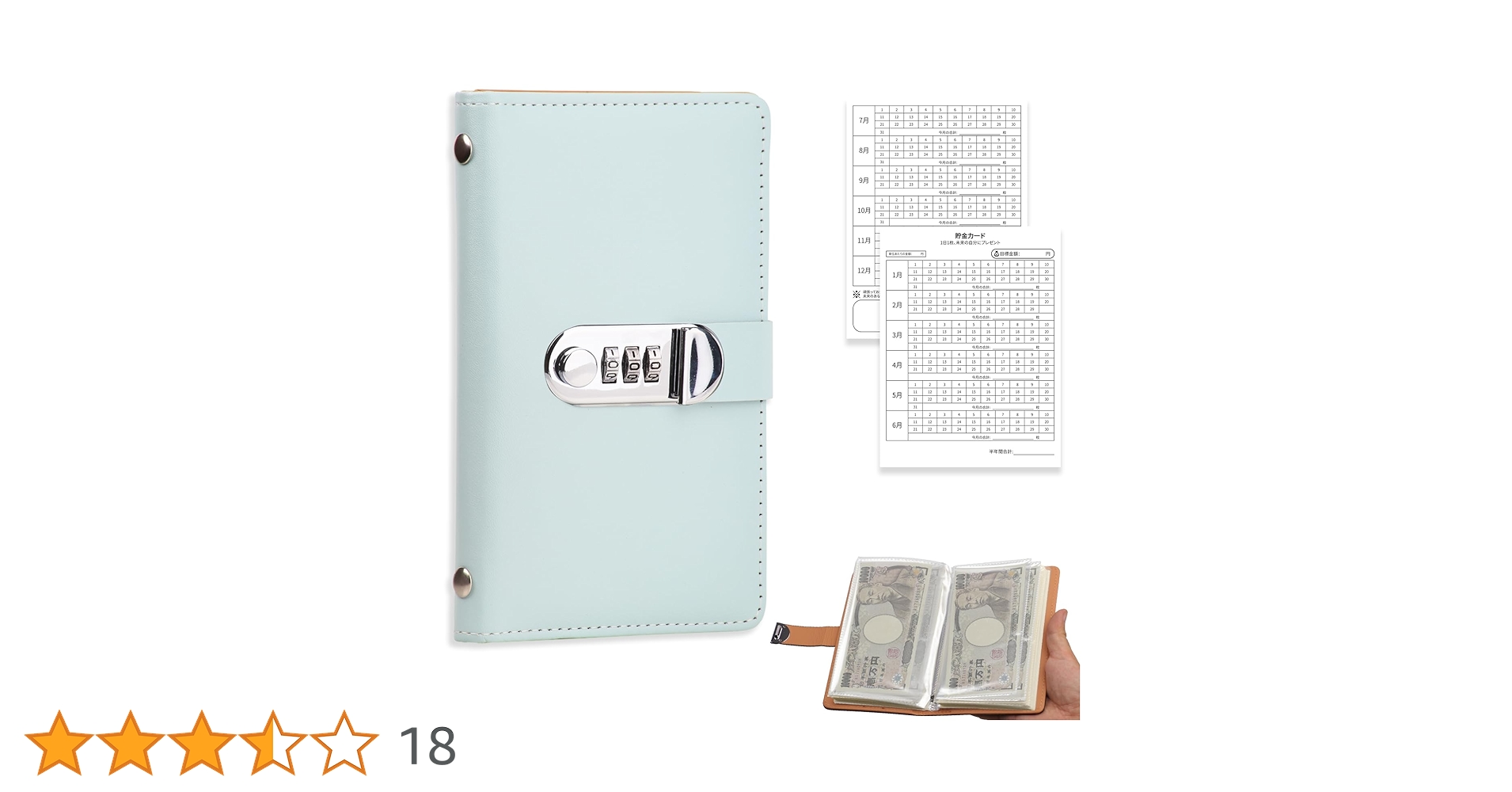 貯金ボックス リフィル 100 Saving Box ver. セービングチャレンジ 貯金 家計簿 貯金リフィル 貯金ボックス1