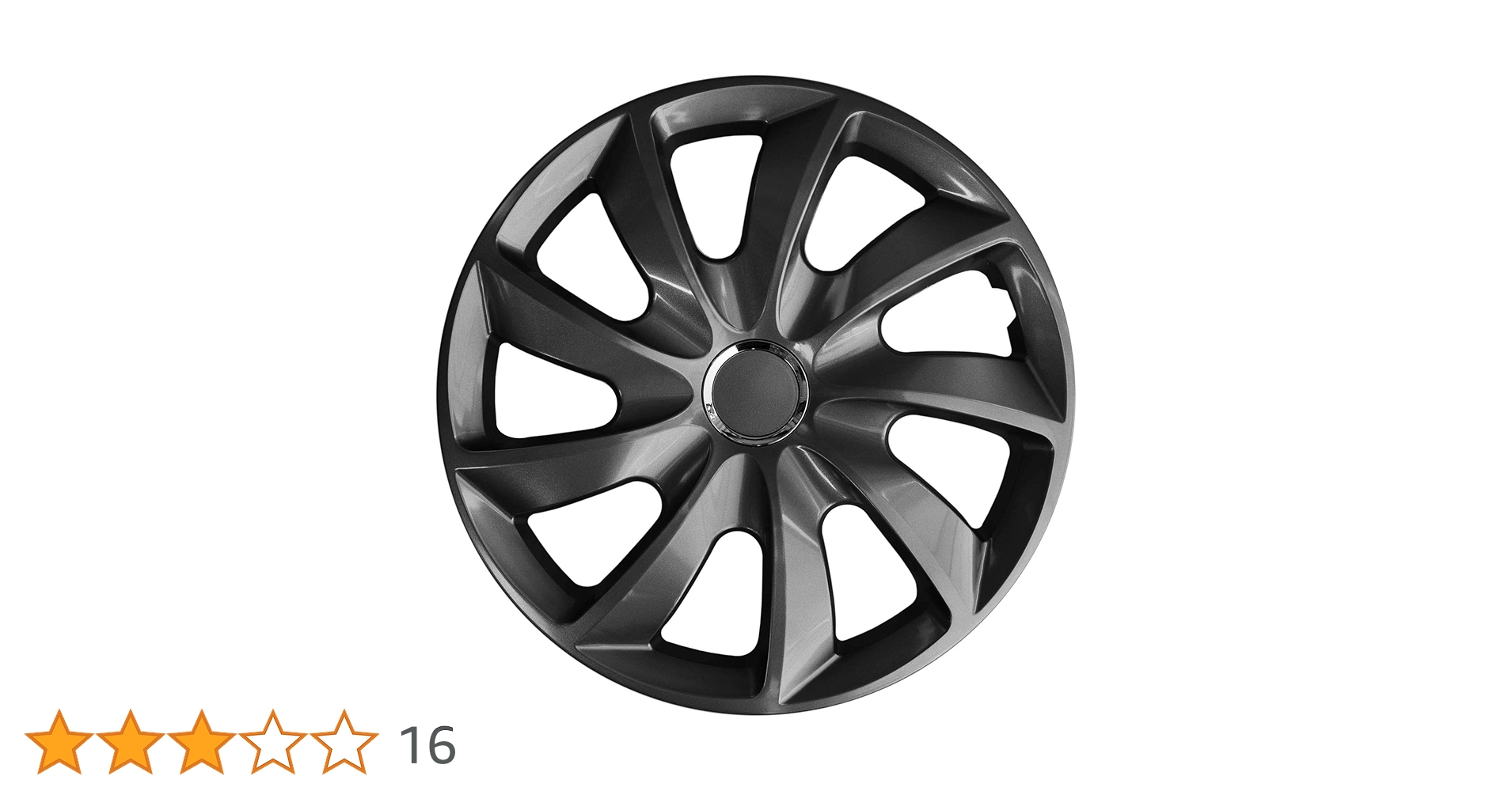 Hubcaps 14'' NRM EXTRA STIG GREEN BLACK Green-black 4 Pieces