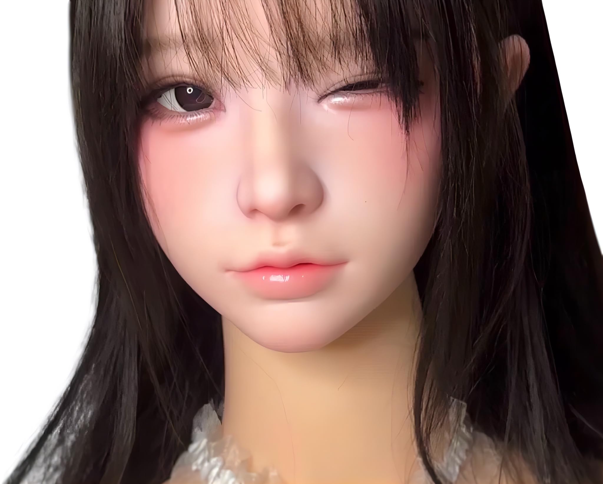 Amazon.co.jp: 1/1 ドールヘッド 女性 等身大 リアルモデル M16ボルト