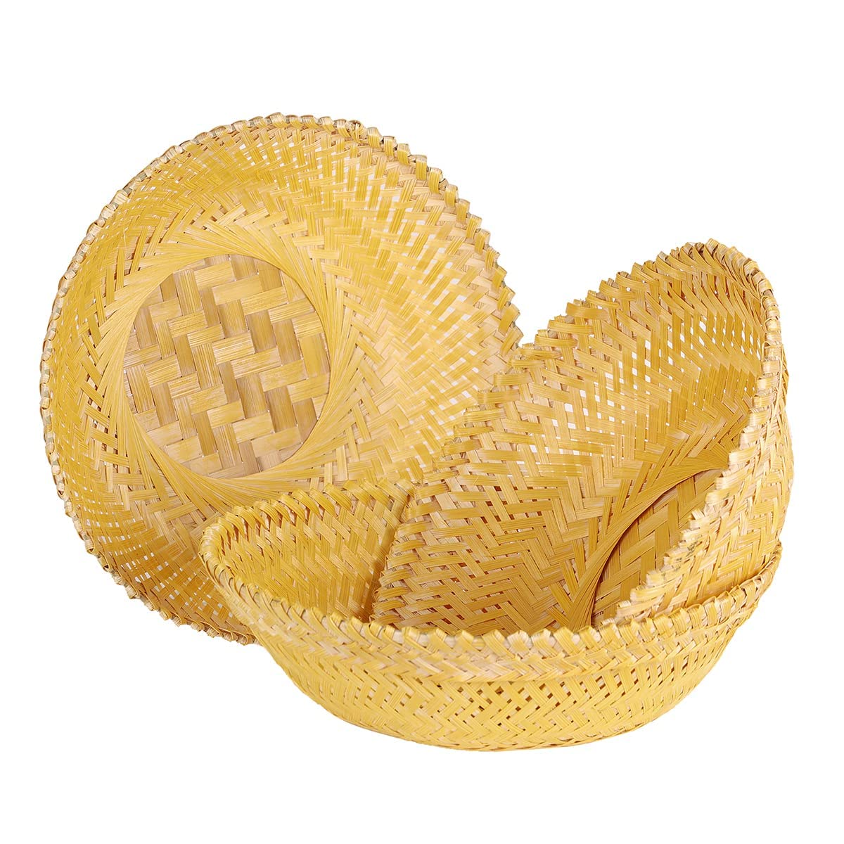 Sponsored Ad - Bamboo Basket Round Set of 3 (Plain)