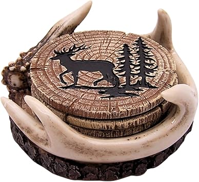 Deer Antler Coaster Set