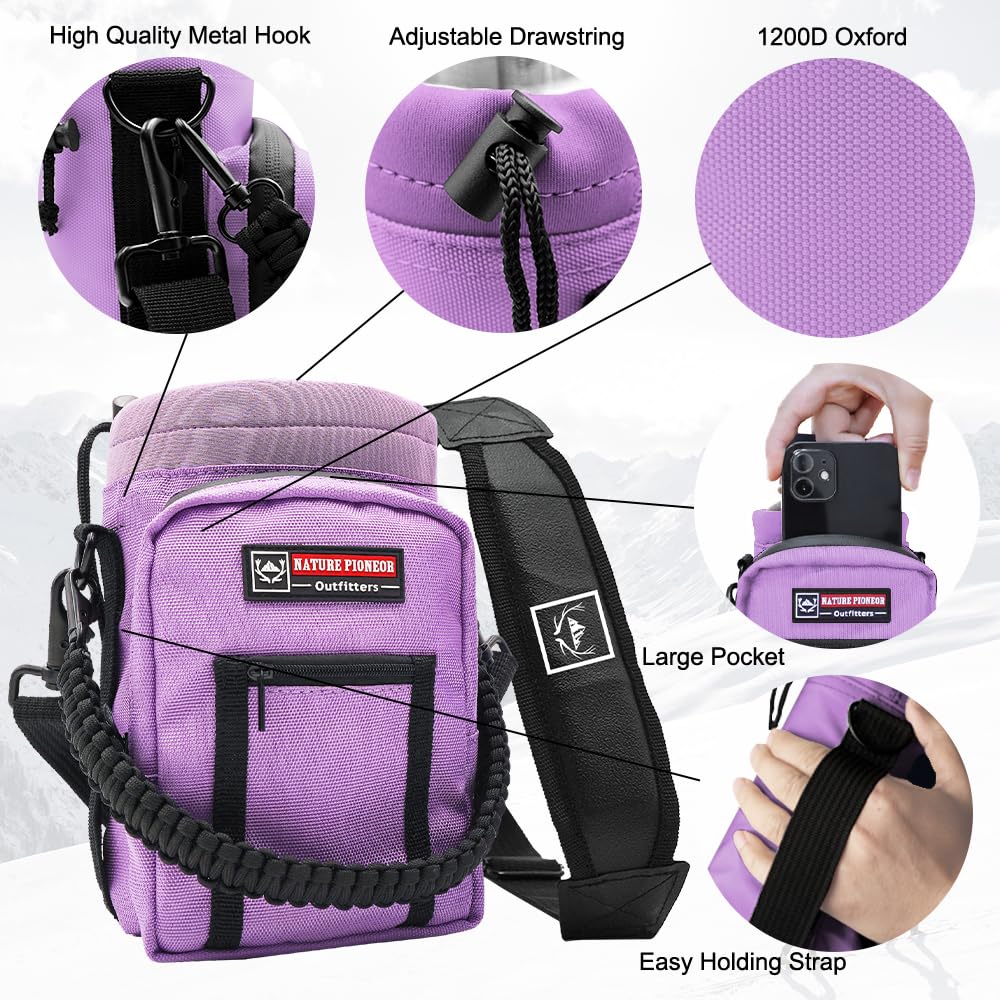 Water Bottle Carrier With Strap Insulated Water Bottle Sling