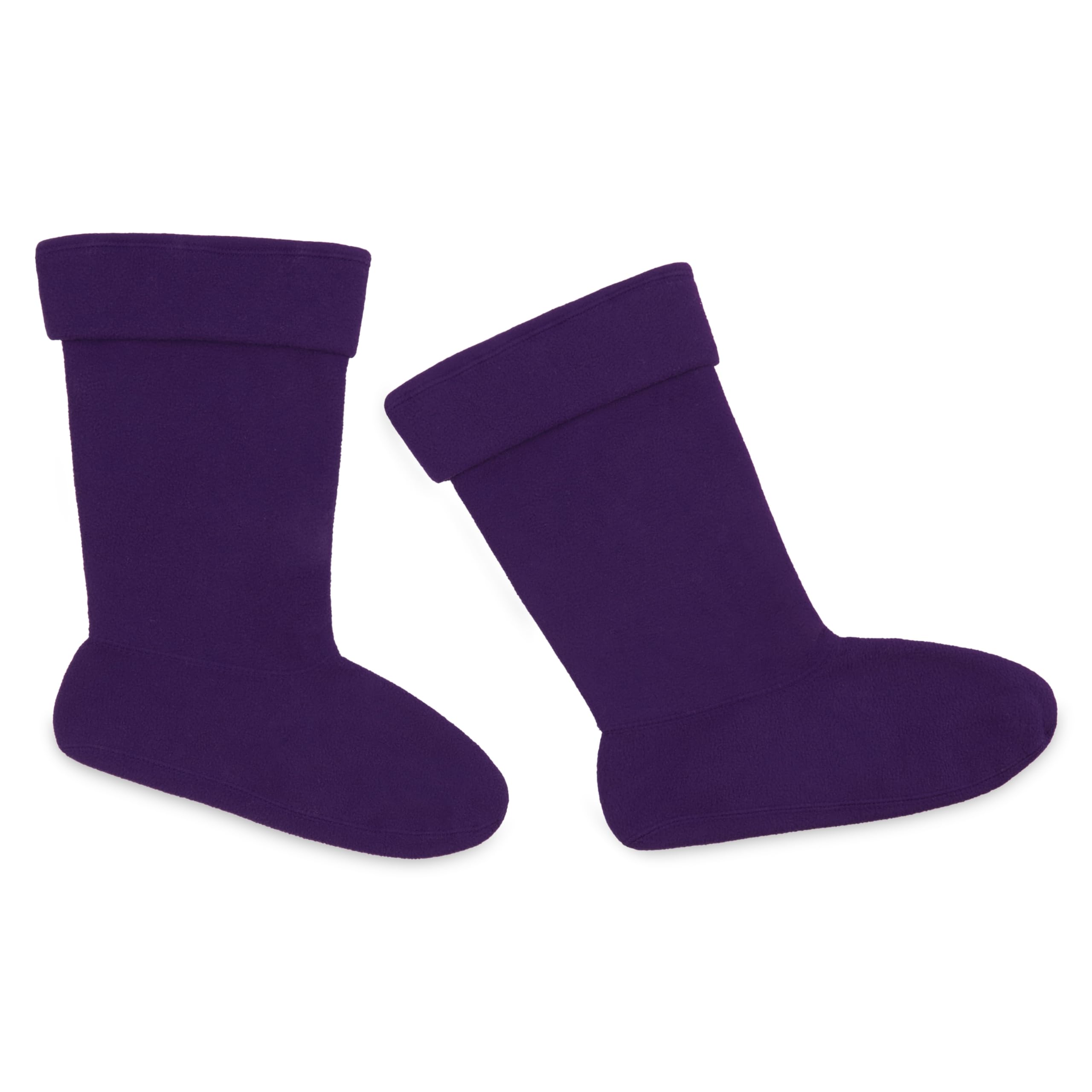 Citycomfort Women's Purple Boot Liner For And Teenagers - Warm Fleece Wellie Socks Size 3-8 Cosy Thermal Boot (, 7/8 Uk)
