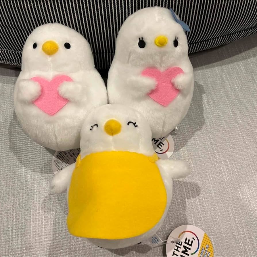 Amazon.co.jp: THE TIME シマエナガちゃん一家 ぬいぐるみ 3体