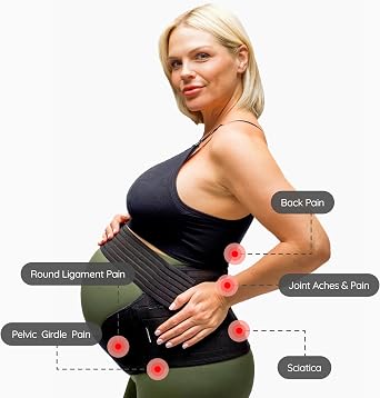 BABYGO 4 in 1 Pregnancy Belly Band, Maternity Support Belt