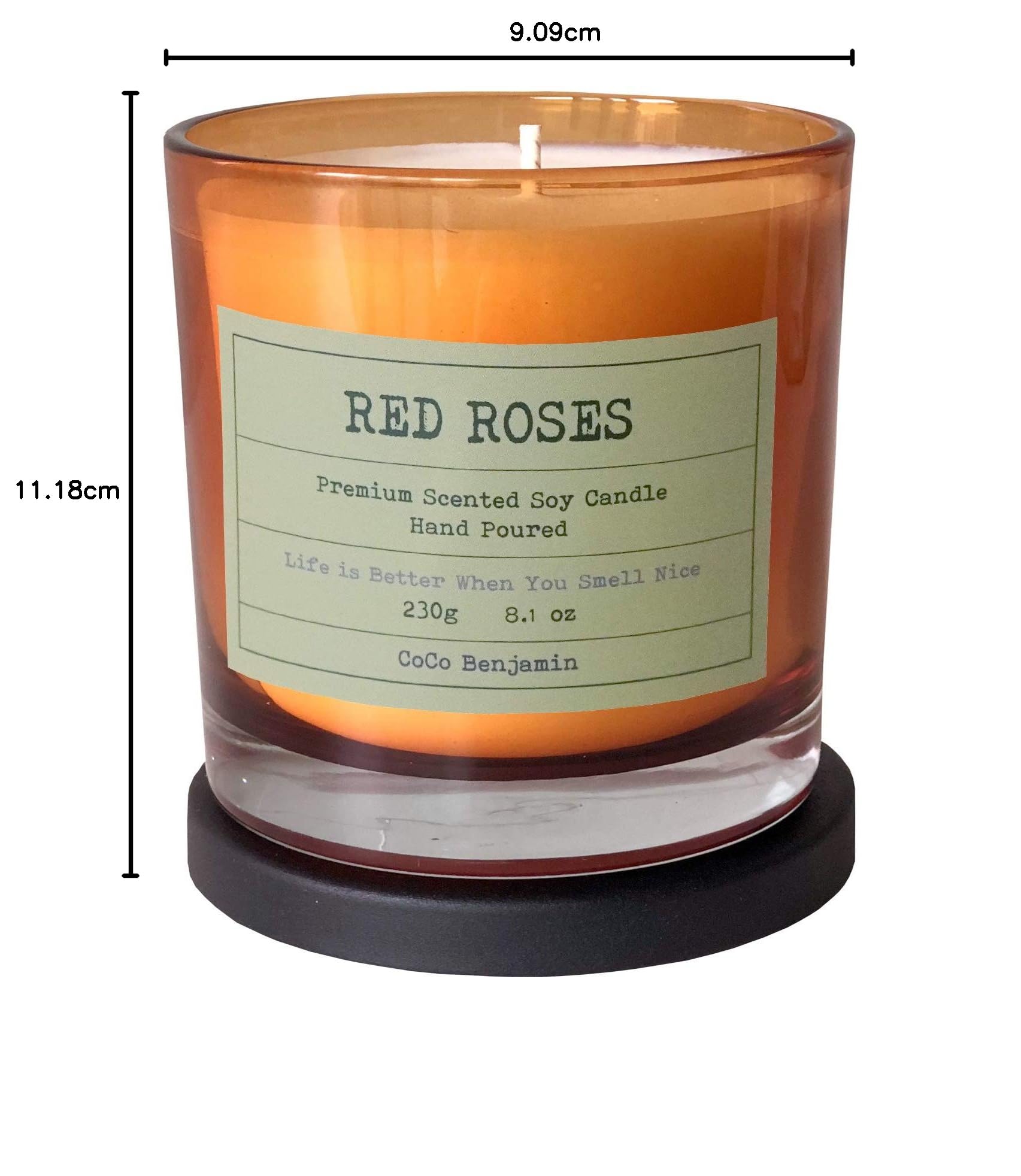 Amazon.co.jp: (レッドローズ) 大豆100% 高香り 手注ぎソイキャンドル