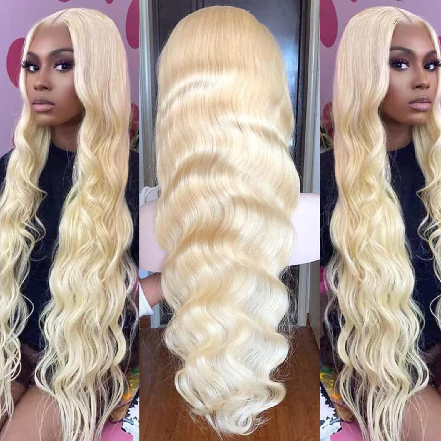 Arabella 613 Lace Front Wig Human Hair 13x4 Blonde Lace Front Wigs Human Hair 210% Density Body Wave 613 Frontal Wig Pre Plucked With Baby Hair (