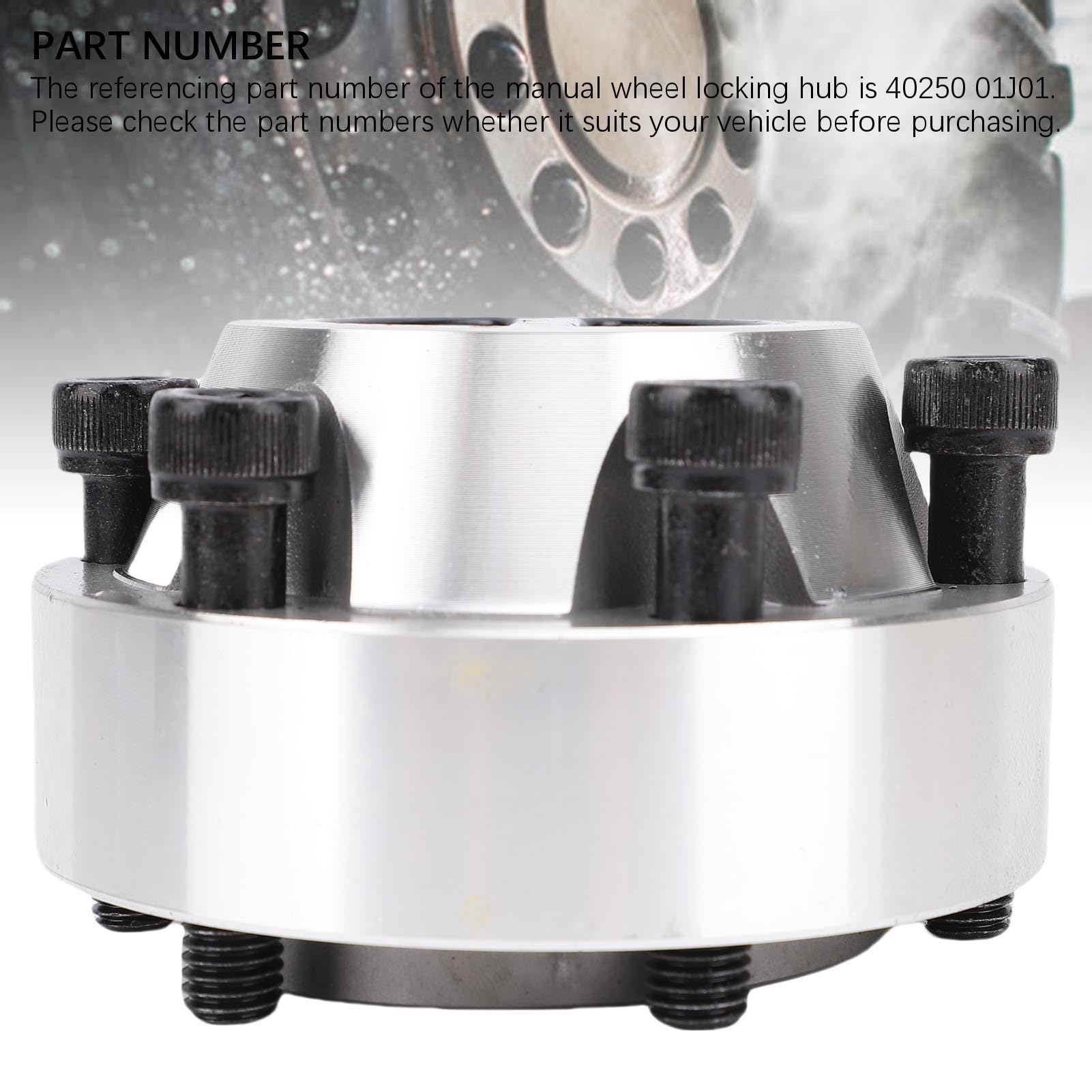 Moyeux de Verrouillage Manuel 31 Cannelures de Remplacement, Moyeu de Verrouillage de Roue, Serrures Métalliques en Aluminium 40250 01J01, Moyeux de avec 31 Cannelures, 6 Boulons pour