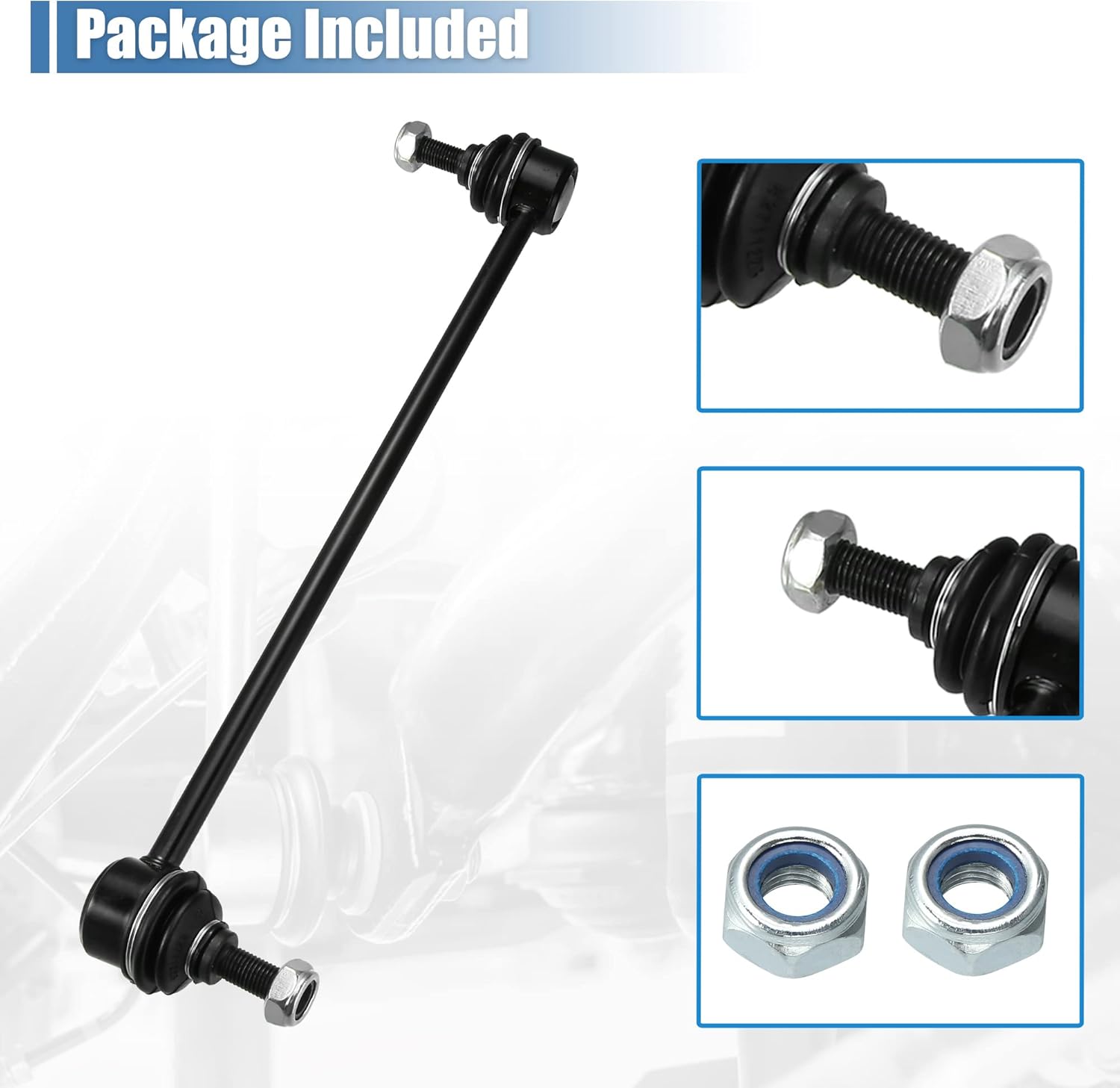 X AUTOHAUX 2pcs Front Sway Bar Links K90518 K90519 Stabilizer Link Suspension Kit for Toyota Sienna 1998-2003 4881008010 4882008010