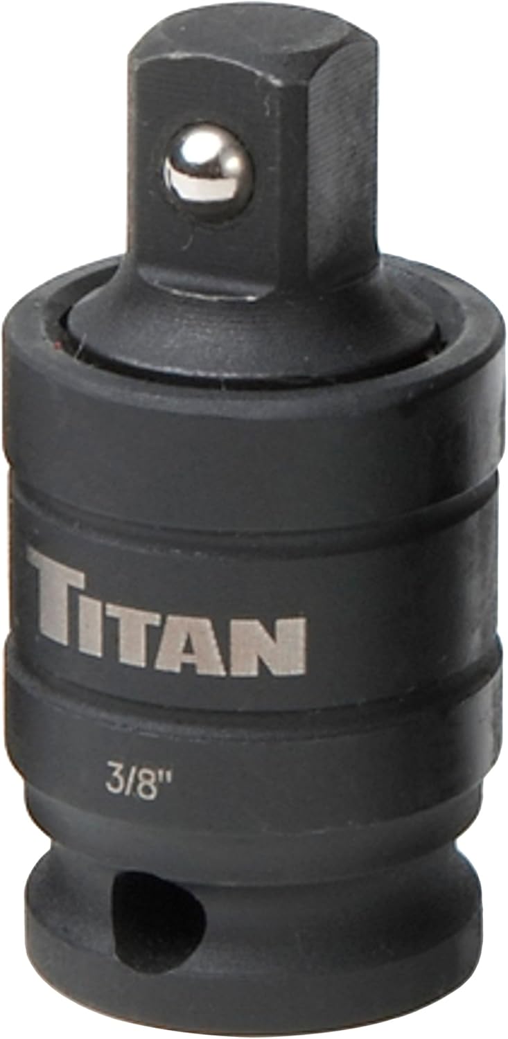 Titan 16151 1/4", 3/8" and 1/2" Drive Pin-Free Locking Impact Universal Joint Set (3 Piece)