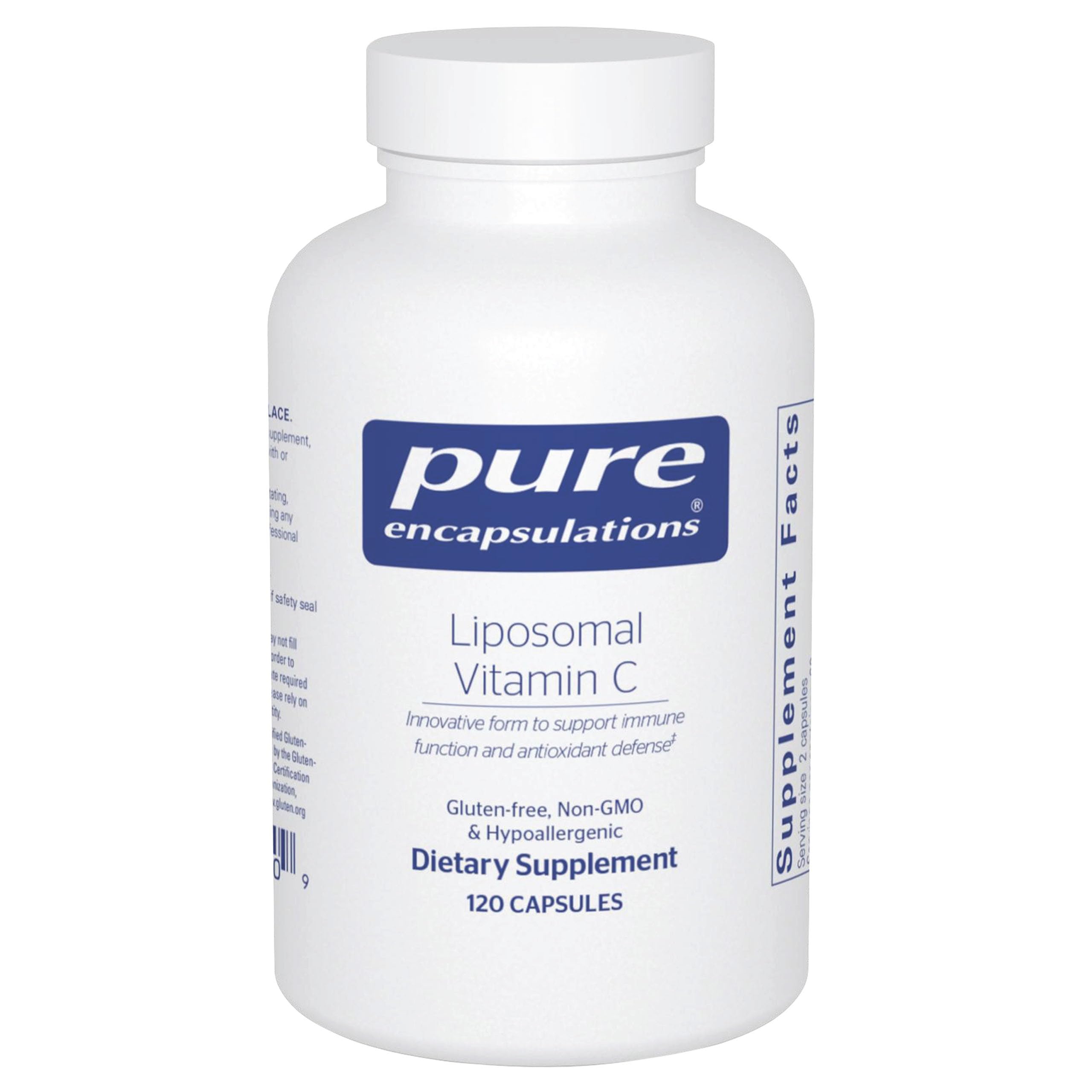 Pure Encapsulations Liposomal Vitamin C - Immune Support Supplement* - Antioxidant Nourishment - Daily Vitamin - Non-GMO & Gluten Free - 120 Capsules
