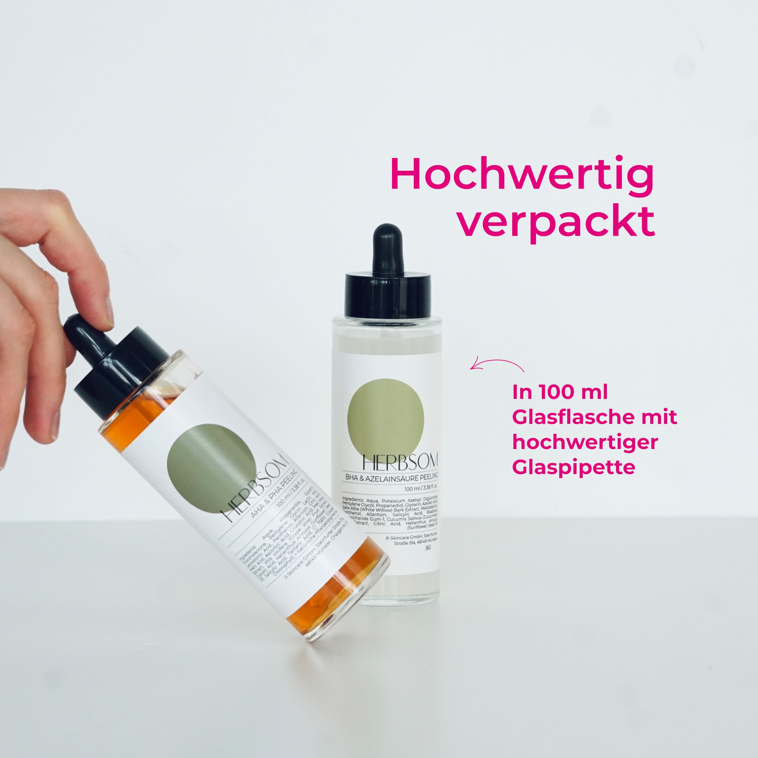 BHA & Azelainsäure Peeling I reinigt porentief, gegen verstopfte Poren und Unreinheiten, für sichtbar reinere und ebenmäßigere Haut, besonders geeignet für Mischhaut und fettige Haut
