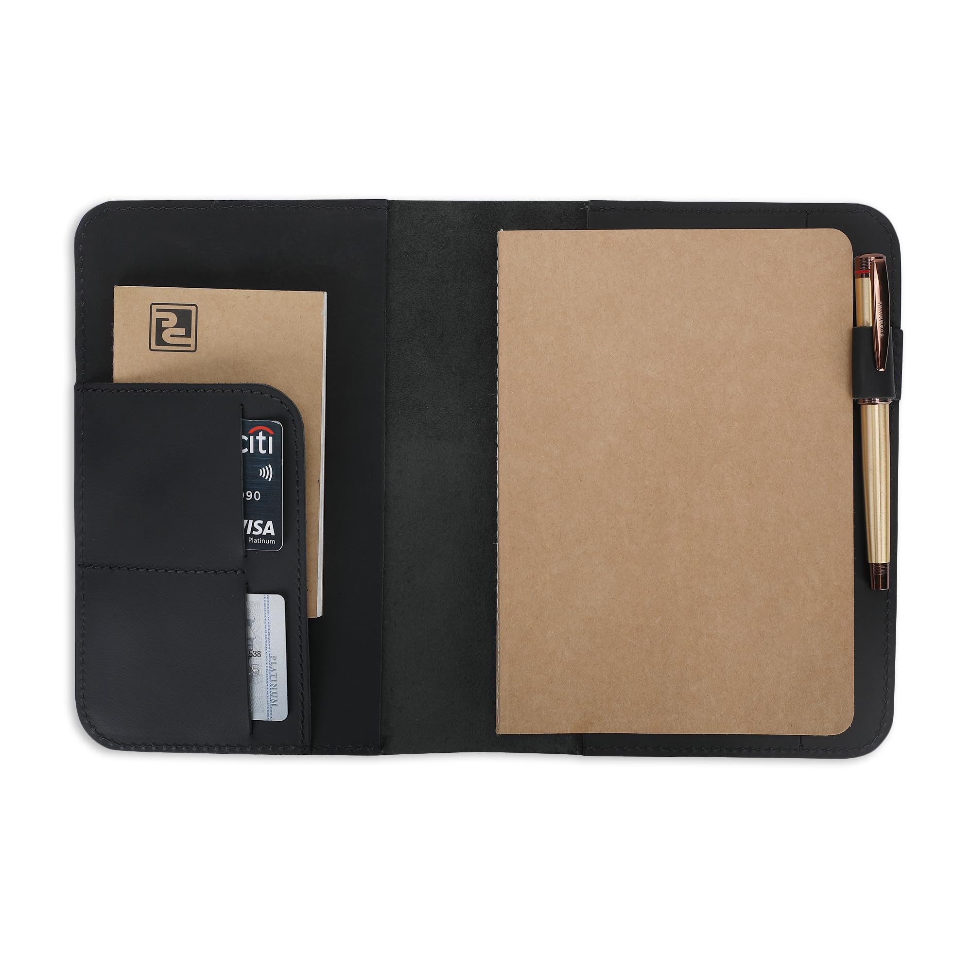 Funda de diario de cuero de 5.75 x 8.25 pulgadas, tamaño A5 mediana recargable, cuaderno de viaje encuadernado en cuero hecho a mano para escritores y viajeros, funda de cuero vintage,