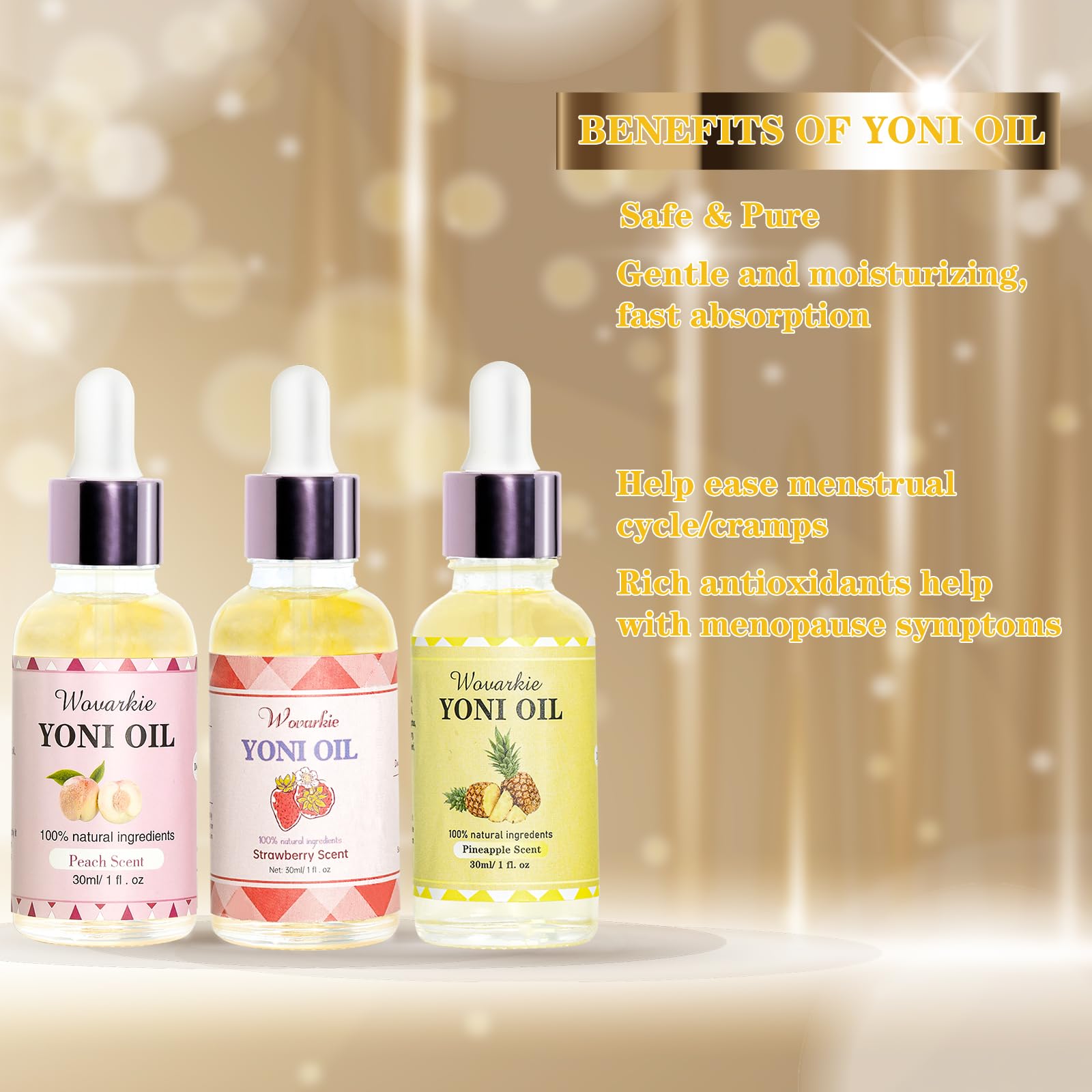 Amazon.com : Wovarkie 3PCS Yoni Oil for Women pH Balance, Feminine