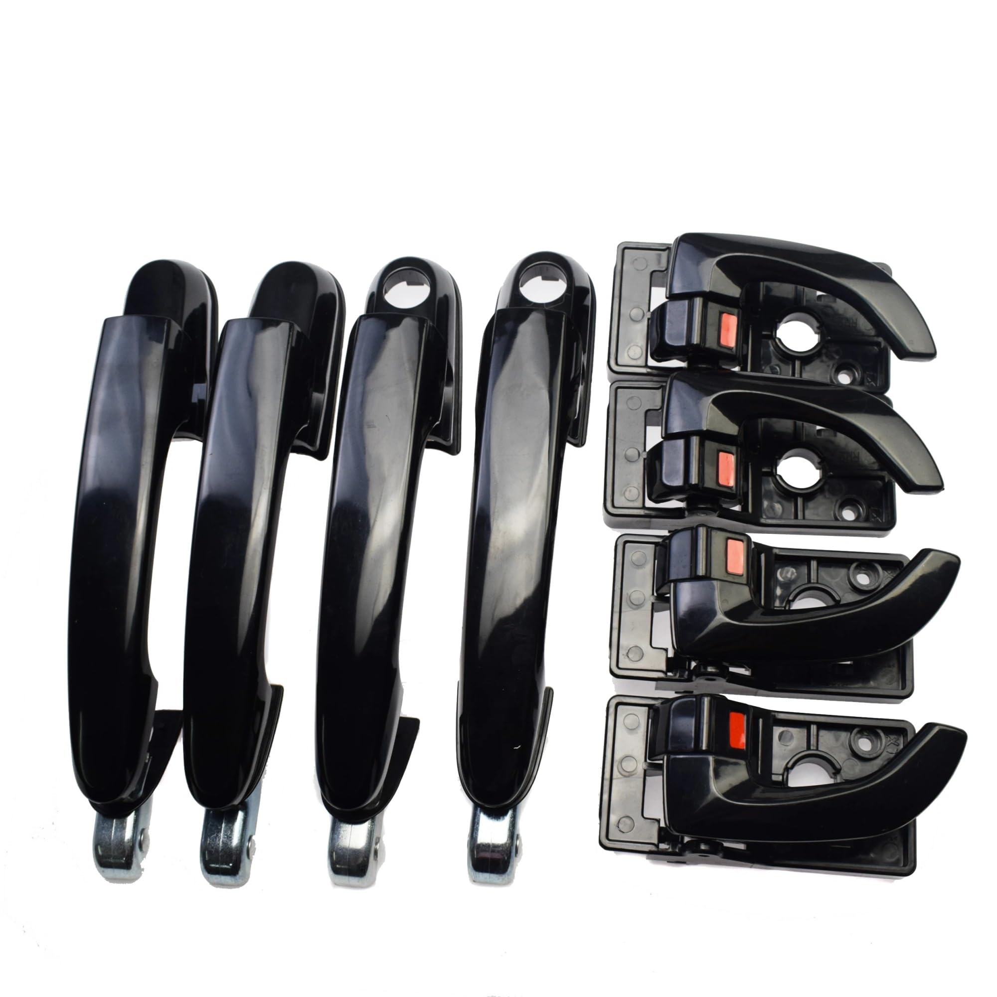 Hillar Black Kit Door Outer Handle For Hyundai For Tucson 2006-2009 Inside Or Outside Door Handle 82610-2E000,826102E000 826502E020 826602E020(Black Kit)