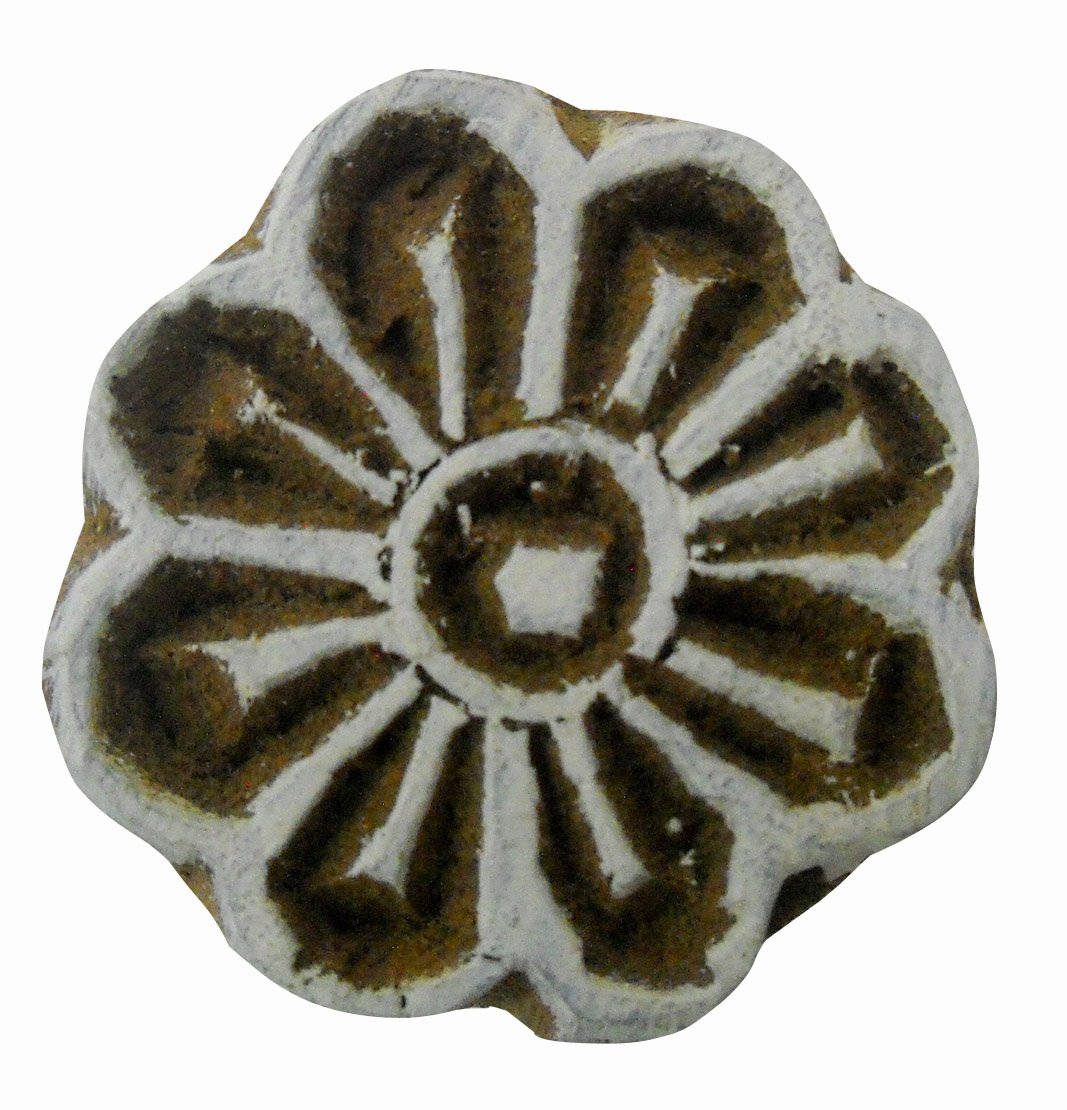 Floral design wooden block stamp/Tattoo/Indian Textile Printing Block