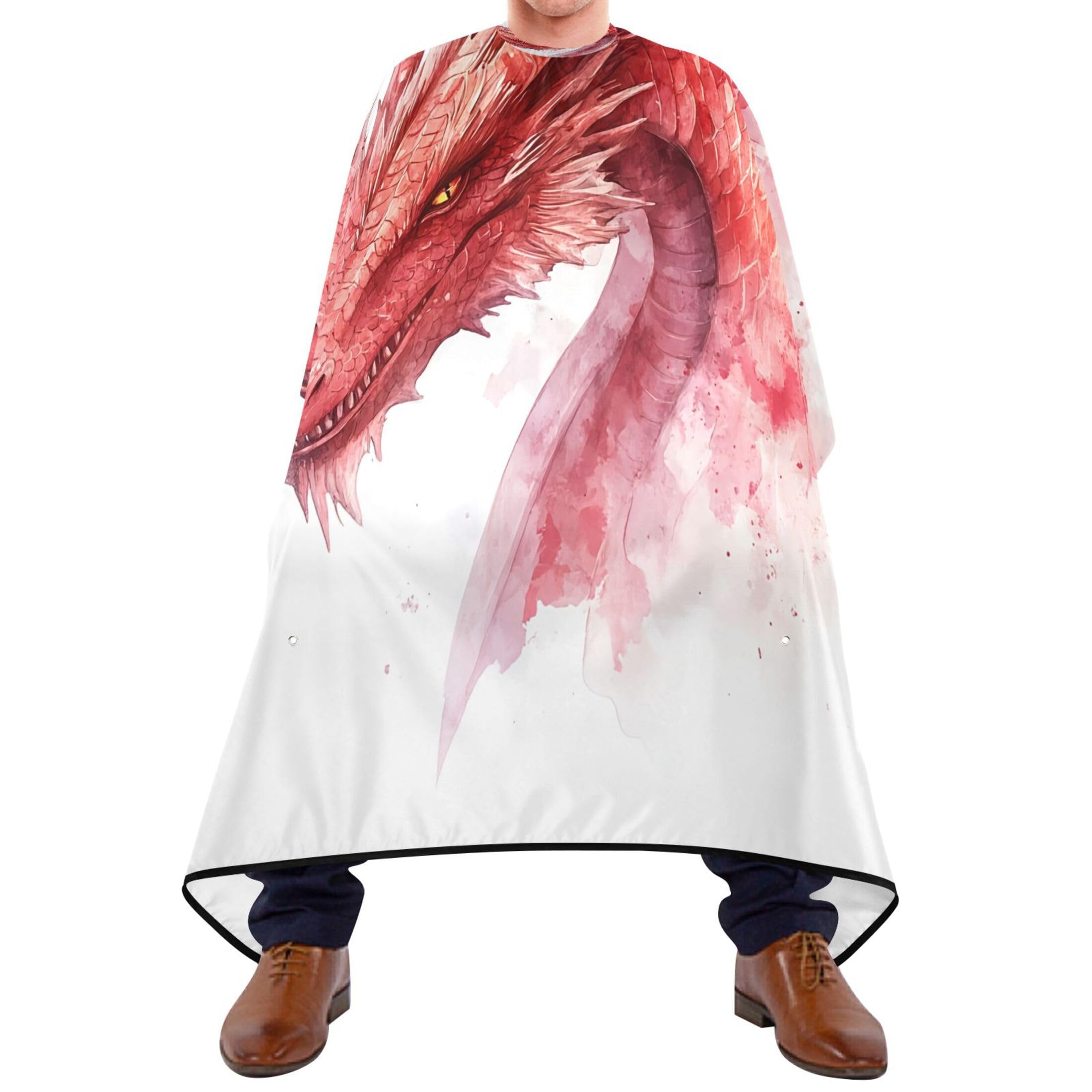 Takiito Dragon Barber Cape for Men, Waterproof Haircut Cape Hairdressing Cape Beard Apron Cape for Salon Home Use, 55x65 in