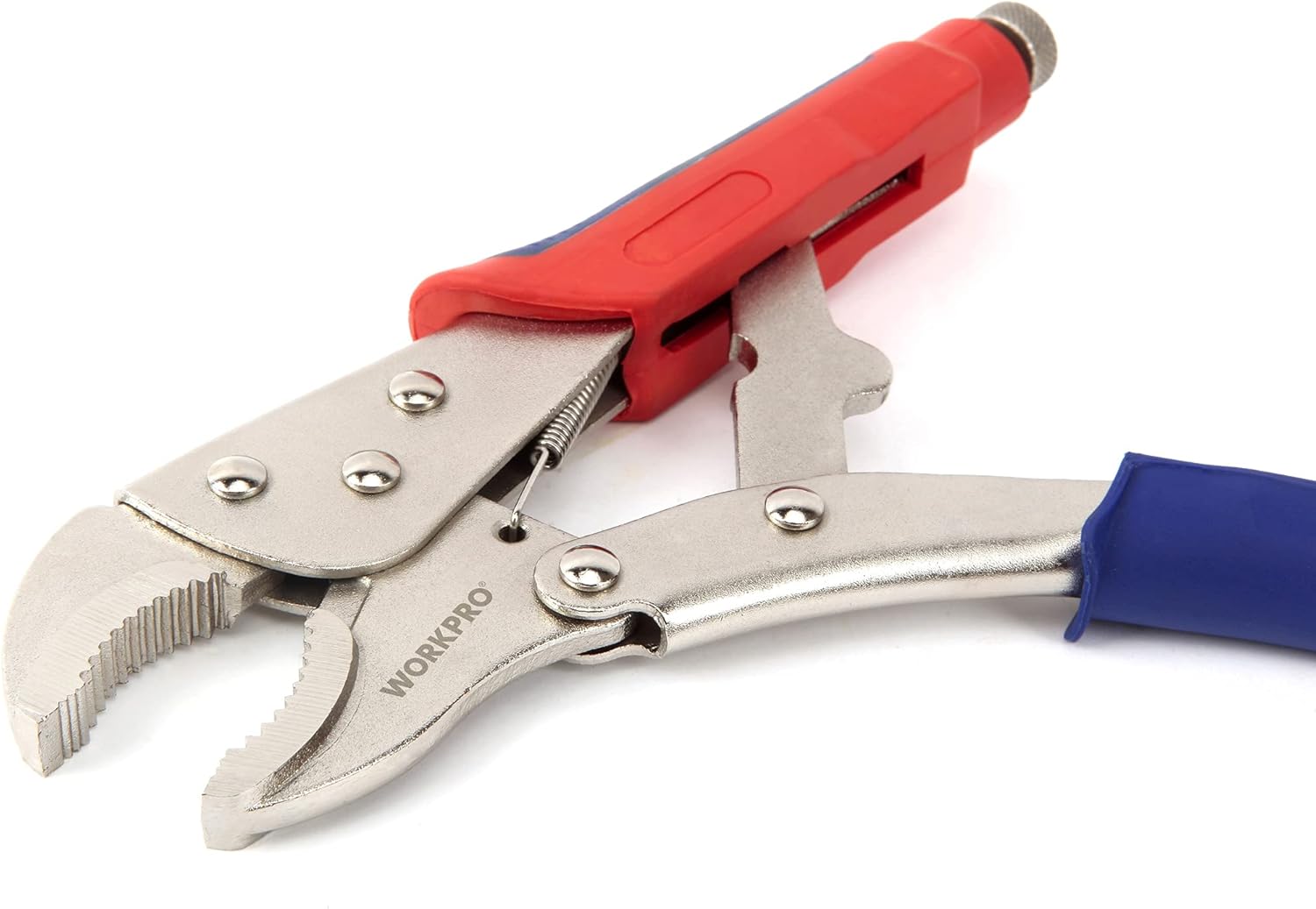 WORKPRO 3-piece Locking Pliers Set, 10-inch Curved Jaw, 7-inch Curved Jaw and 6-1/2-inch Straight Jaw - - 