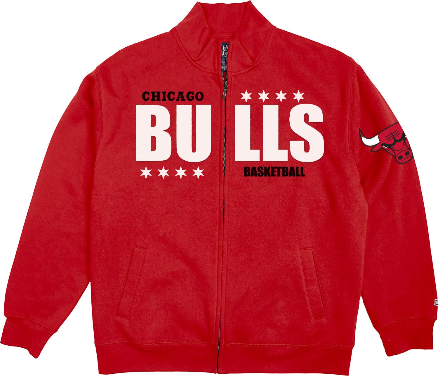 Blue 84 Unisex Team Color Nba Officially Licensed Full Zip Sweatshirt Felt Embroidery