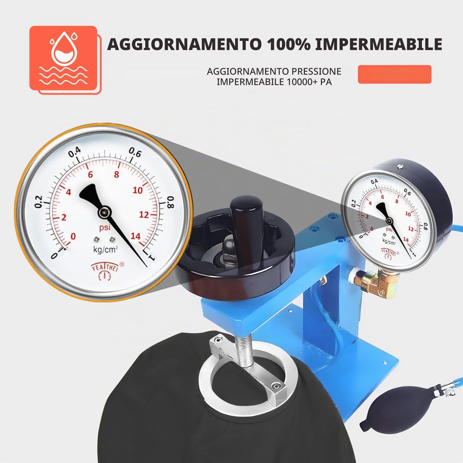 Copertura per Piscina Rettangolare 420D 405x205x30cm Occhielli | Nero, 420D Oxford, con Occhielli Rinforzati, Impermeabile, Anti-UV e Antistrappo, per Piscine 400x200cm, INTEX e BESTWAY