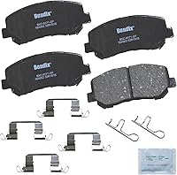 Vista 80 de Pastillas de Freno Delanteras Cerámicas Bendix Priority1 CFC430A para Modelos Selectos INFINITI G35, I30, Nissan 350Z, Altima, Juke, Maxima, Sentra