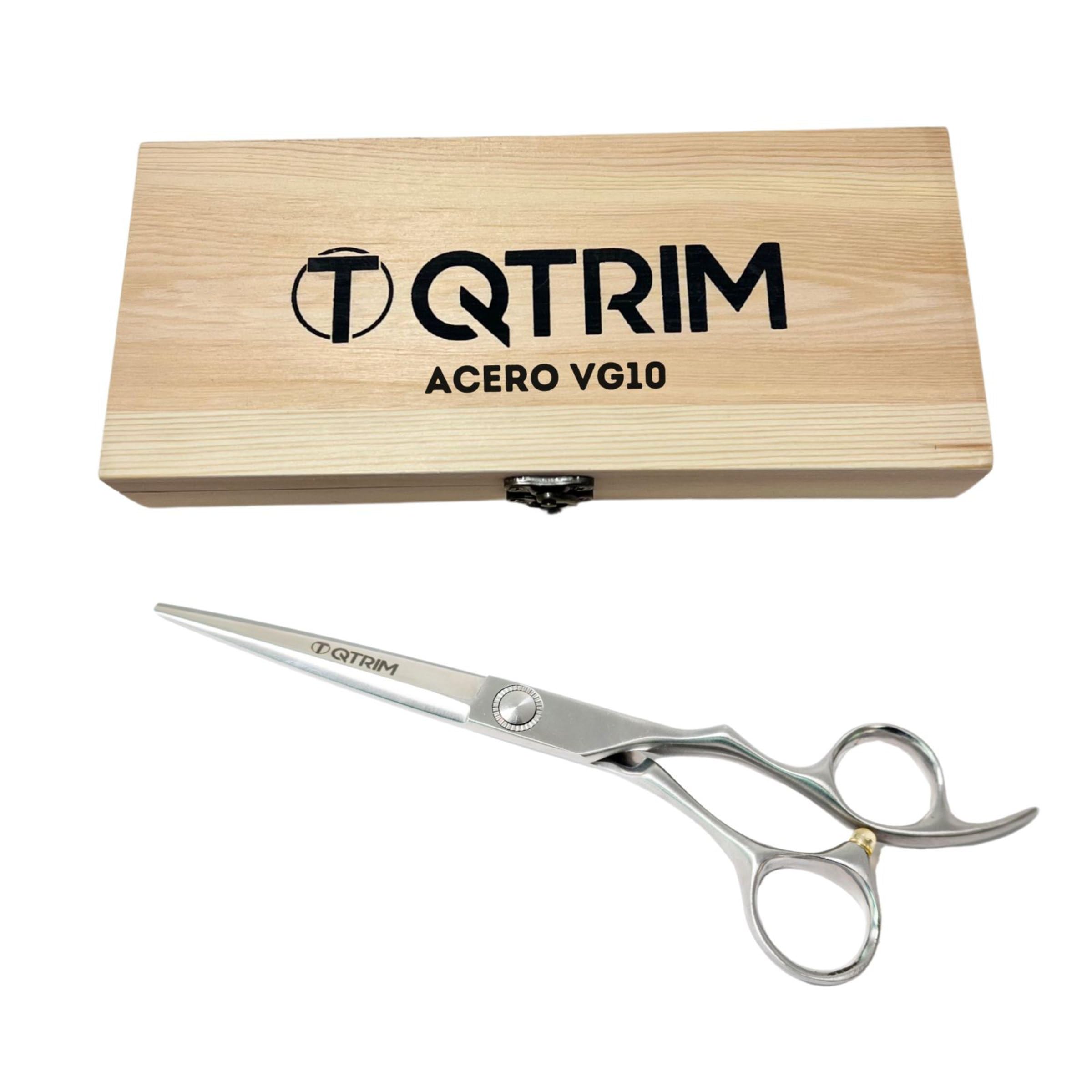 TQTRIM - Tijeras peluqueria profesional - Acero VG10 japonés alto rendimiento - Tijeras barbero profesional flexibles y duraderas - Tijera para corte de pelo precisión - Tijera corte pelo profesional
