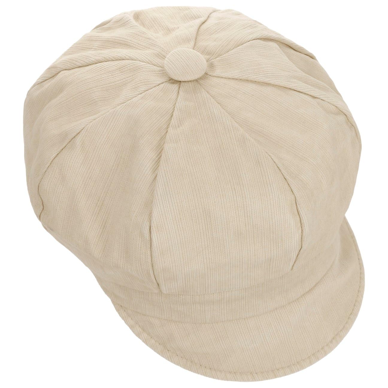 Mayser Czapka Newsboy AlexaKobiety - Made in the EU z daszkiem przeciwsloneczna bawełniana baker boy Lato wiosna-lato - One Size beżowy