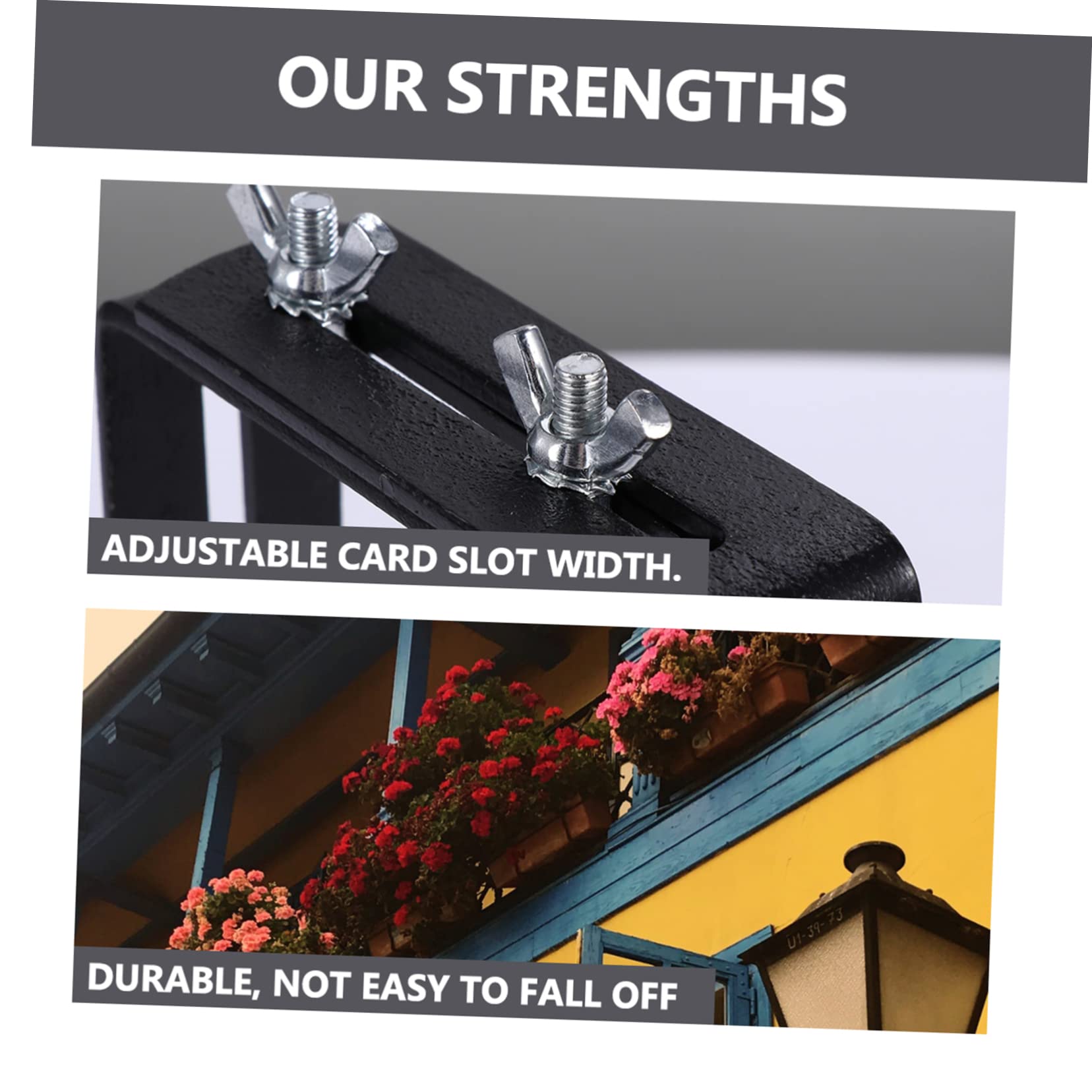 BESTonZON Blumentopfhalter Aus Eisen Balkon Hängeblumentopf Für 5-10,5cm Geländer Pflanzgefäß Aufhänger Für Garten Terrasse Wohnzimmer