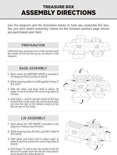 Miniatura 9 de PETCEE Cofre del tesoro pirata y caja de calaveras  Gran 9 x 9.3 x 8 pulgadas, almacenamiento de cartón para el aula para premios de niños, cofre