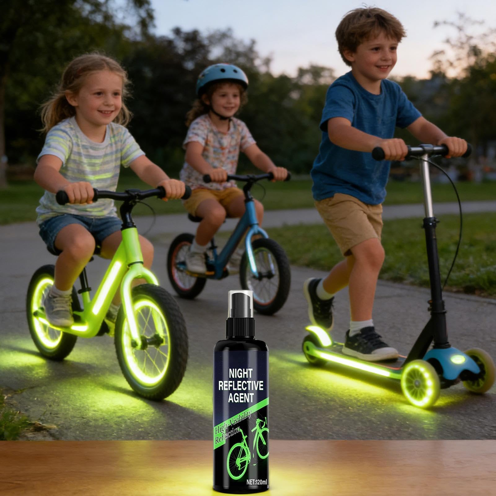 Reflective Spray Paint - Bike Fluorescent Marking Spray - Bicycle Luminous Marking Paint - for Camping Hiking Travel Outdoor Commuting Dirt Mountain — view 7