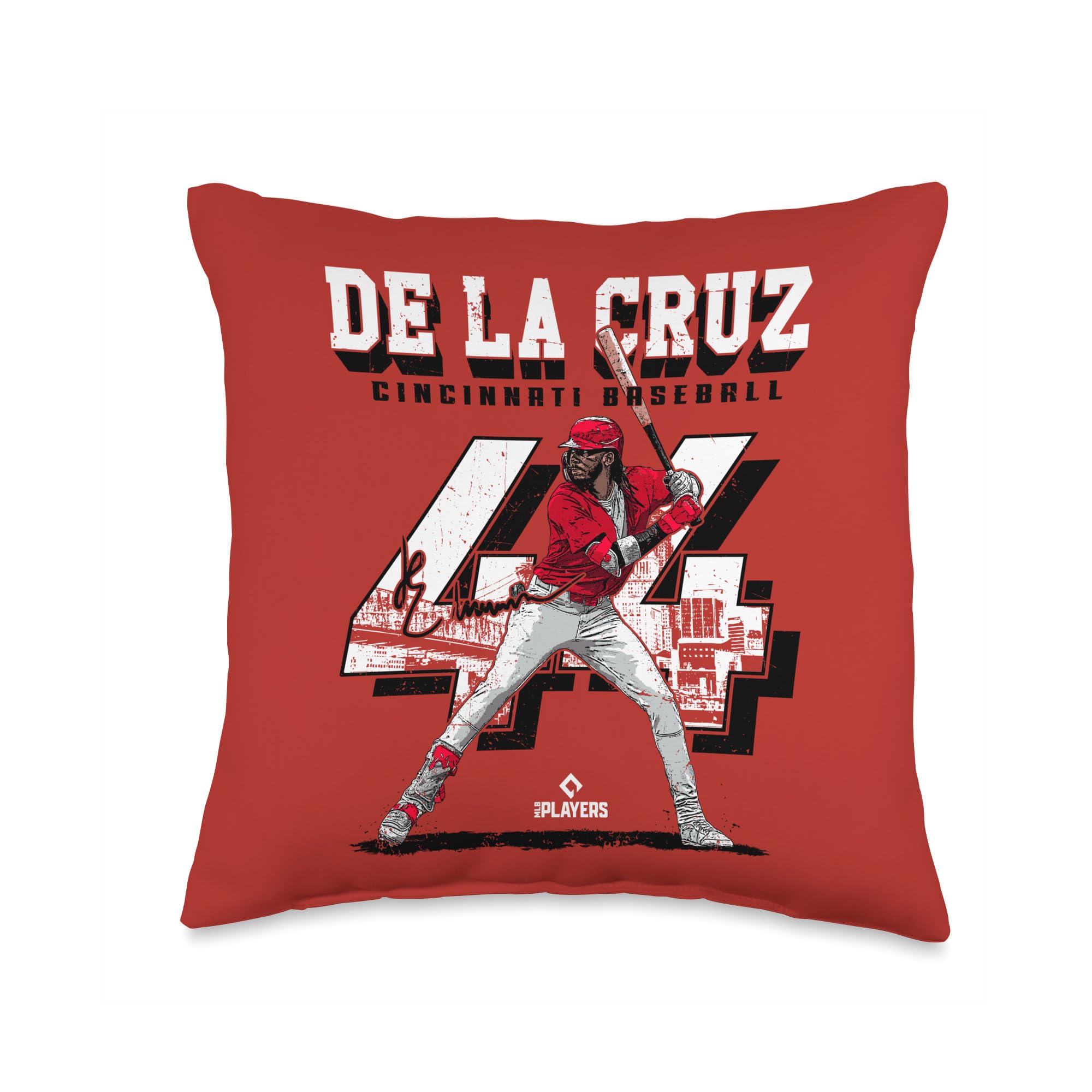 Elly De La Cruz Cincinnati Baseball Players MLBELY202M Throw Pillow