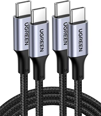 UGREEN 145W Power Bank Bundle with 100W 2-Pack 3.3 FT USB C Cable