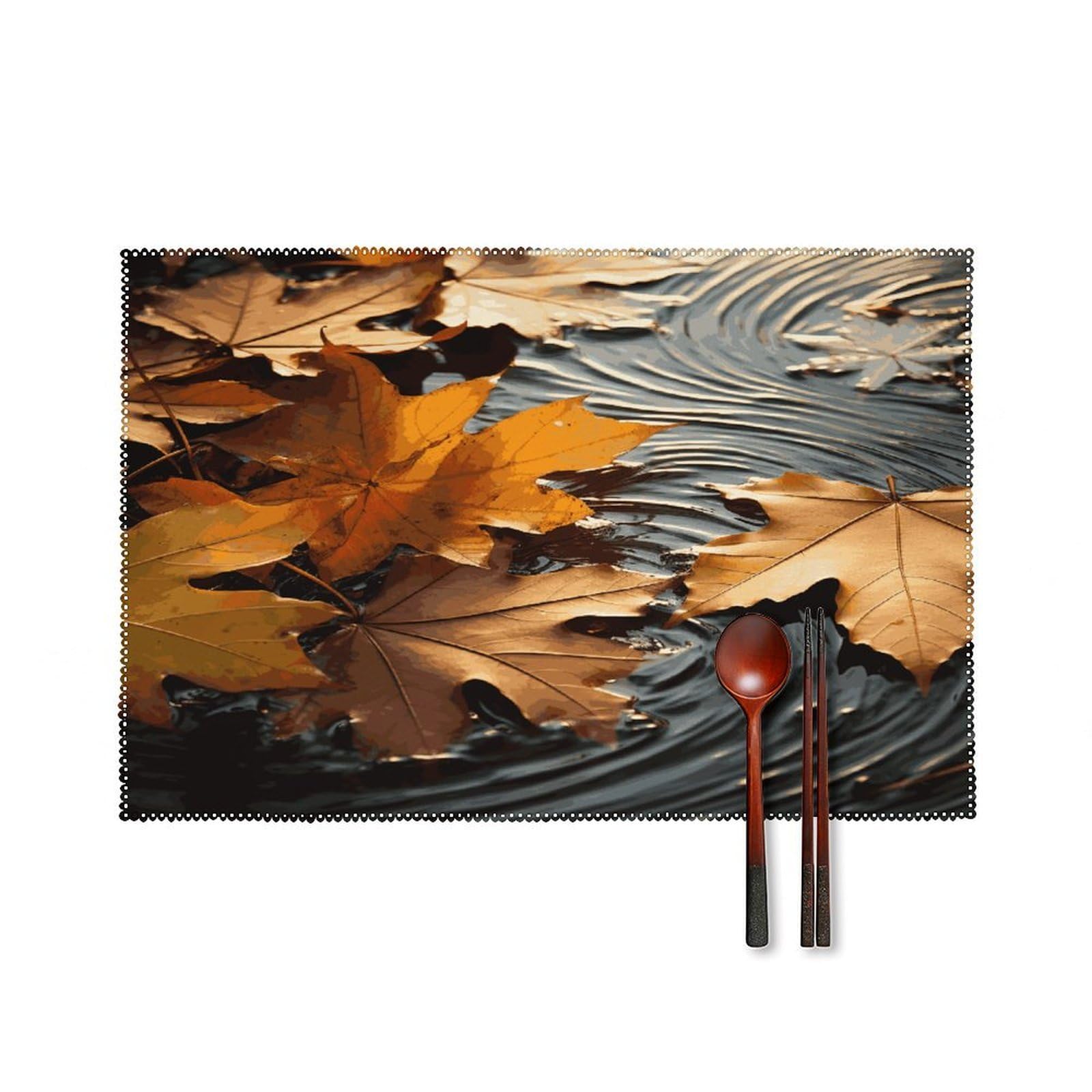 Fodpand Style Fall Leaves Placemats Set Of 4 Place Mats Table Mats