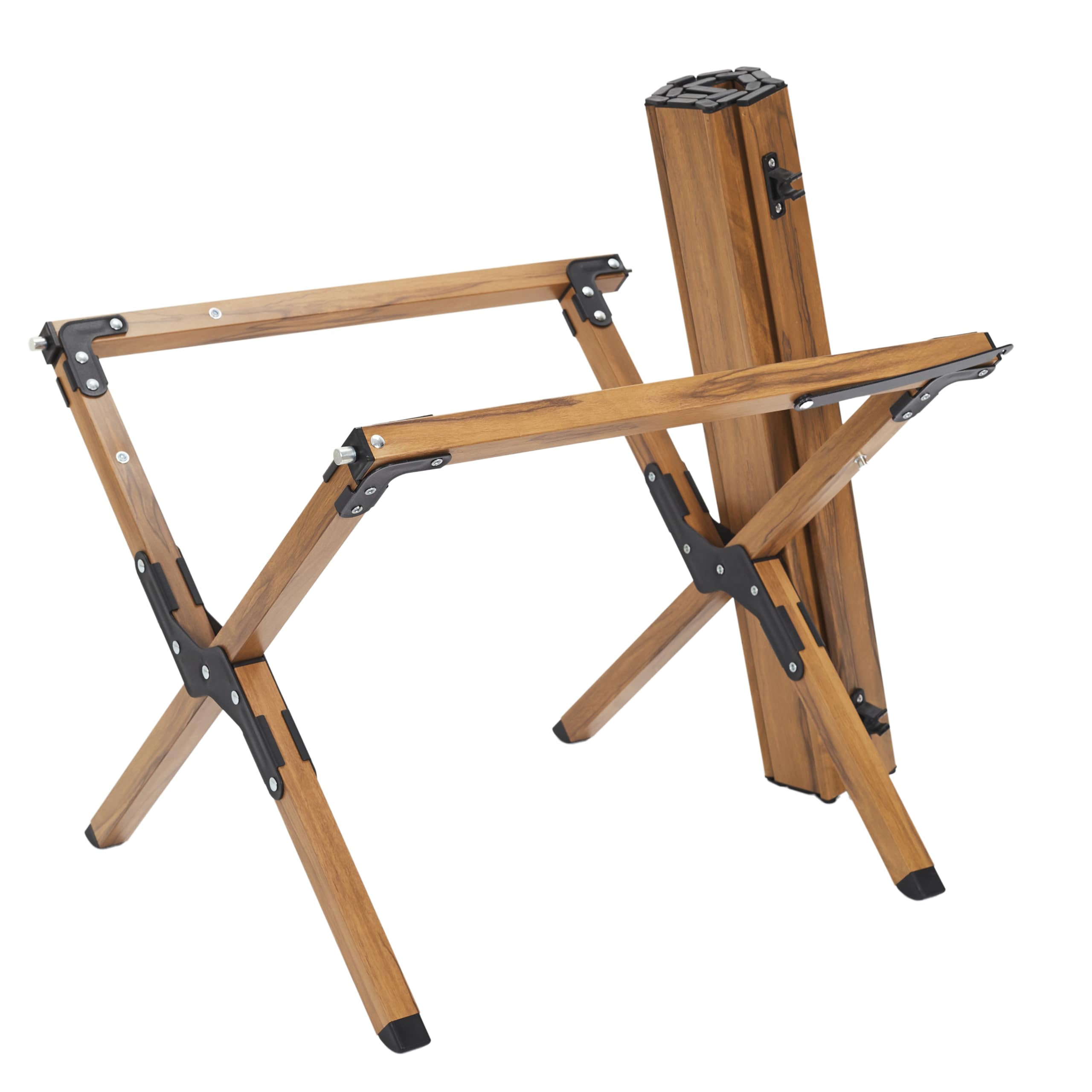 HOME DECO FACTORY - HDO0071, Table Camping Modèle Mariposa M1, Table de Salon de Jardin, Mobilier, Mobilier d'Extérieur, Table d'Extérieur, 58x44x60 cm, Naturel | Bois d'ingénierie, table de camping Mariposa, salon de jardin, mobilier d'extérieur, pliable