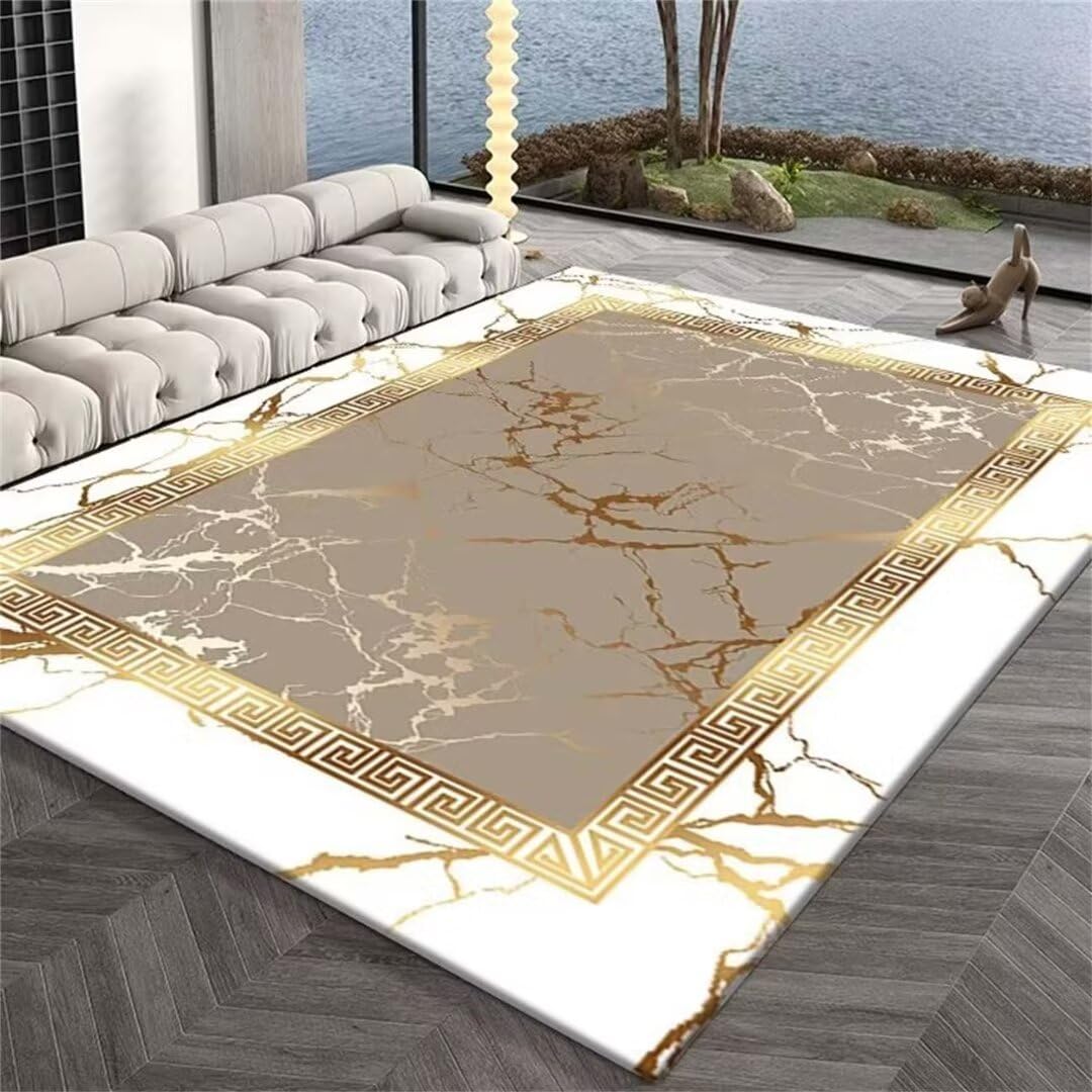 Tapis de salon indéformable au design de texture d'art gris 160x230cm facile à ranger